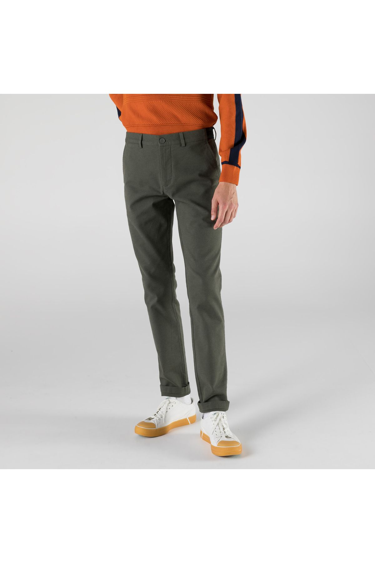 شلوار سبز مردانه باریک و اورجینال Lacoste