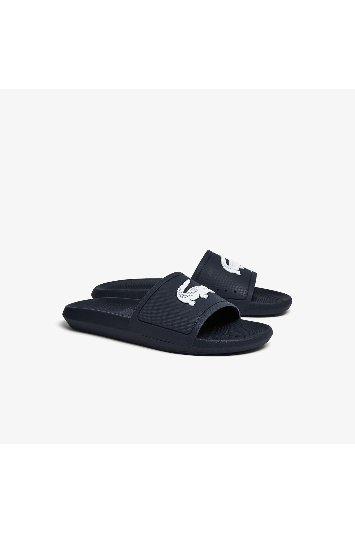 دمپایی آبی مردانه Croco Slide 119 1 CMA 's Navy سفید Lacoste