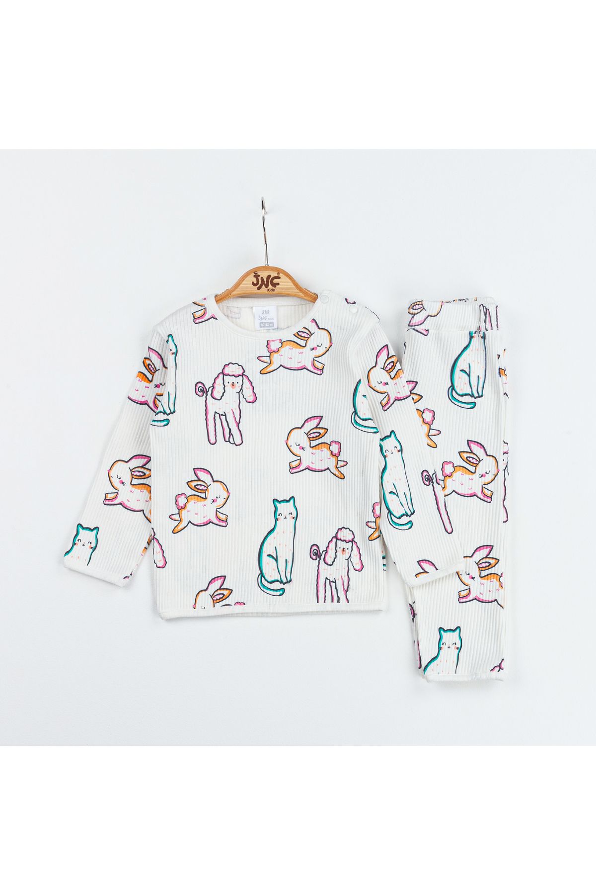 JNF kids-Baby Girl Rabbit Patterned Double Set 1