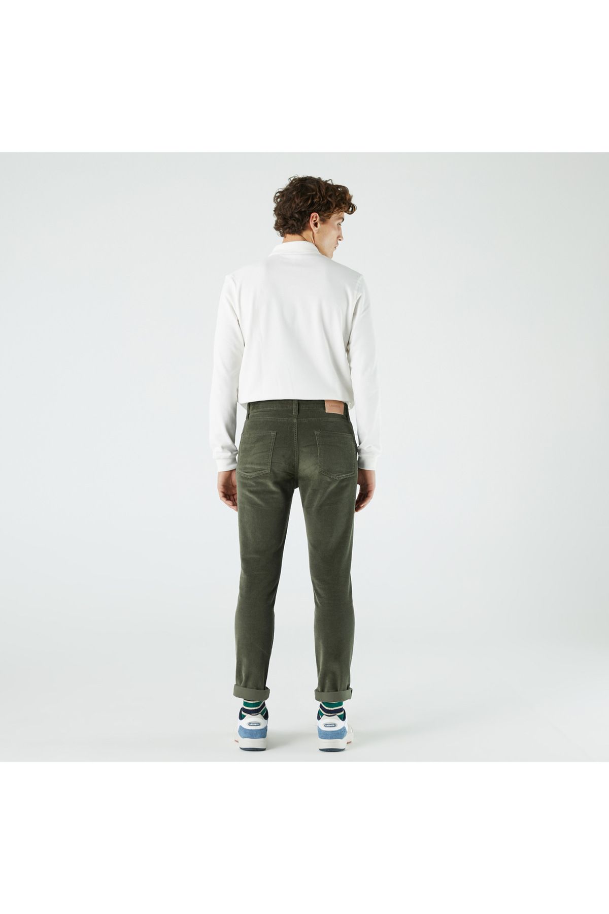 شلوار سبز مردانه باریک و اورجینال Lacoste