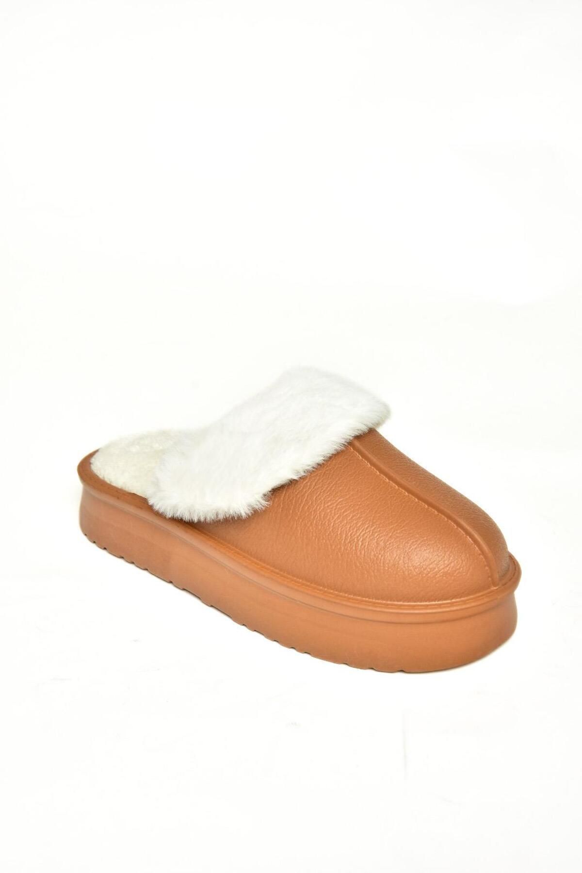 Fox Shoes-T 918264209   Braune Plüsch-Damenhausschuhe 8