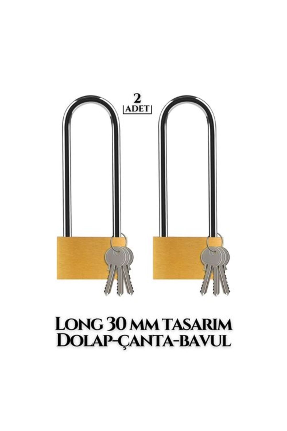 ModaCar Engstore Long 30 mm Dolap Çanta Bavul Kilidi 2 ADET