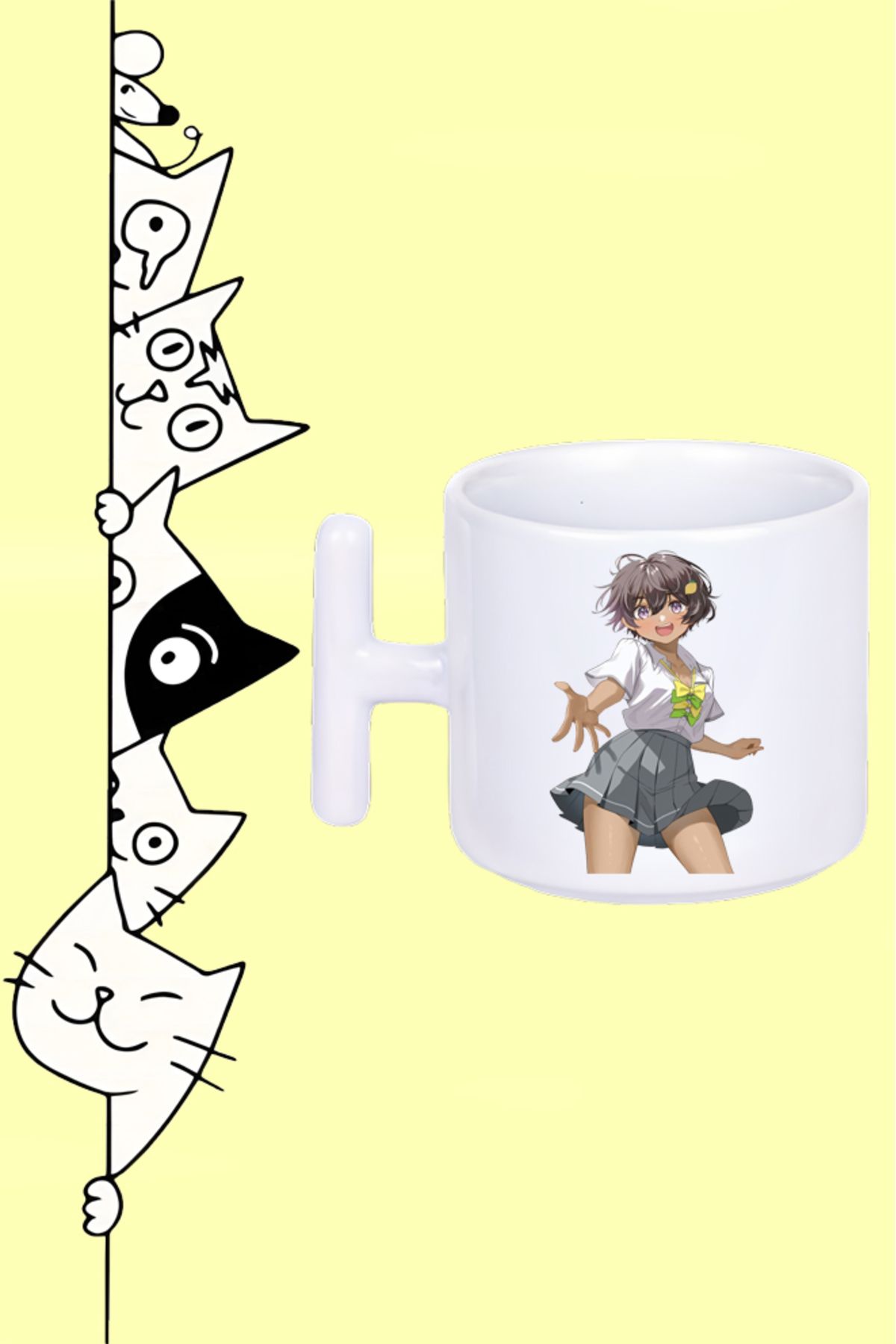 Olympus plus-1616 Too Many Losing Heroines! Lemon Yakishio Character Design Printed Mug Cup 1
