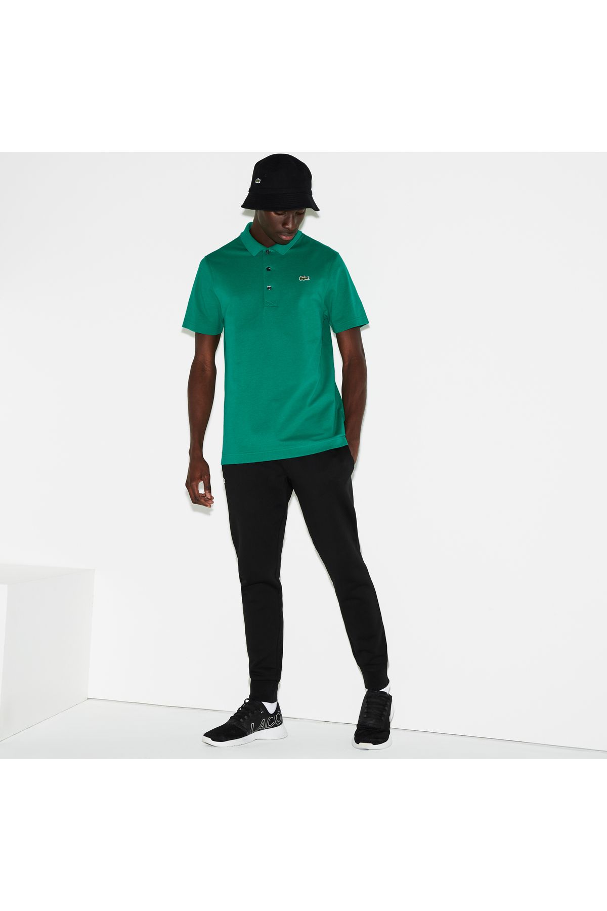 تی شرت یقه پولو مردانه چوگان سبز اورجینال Lacoste