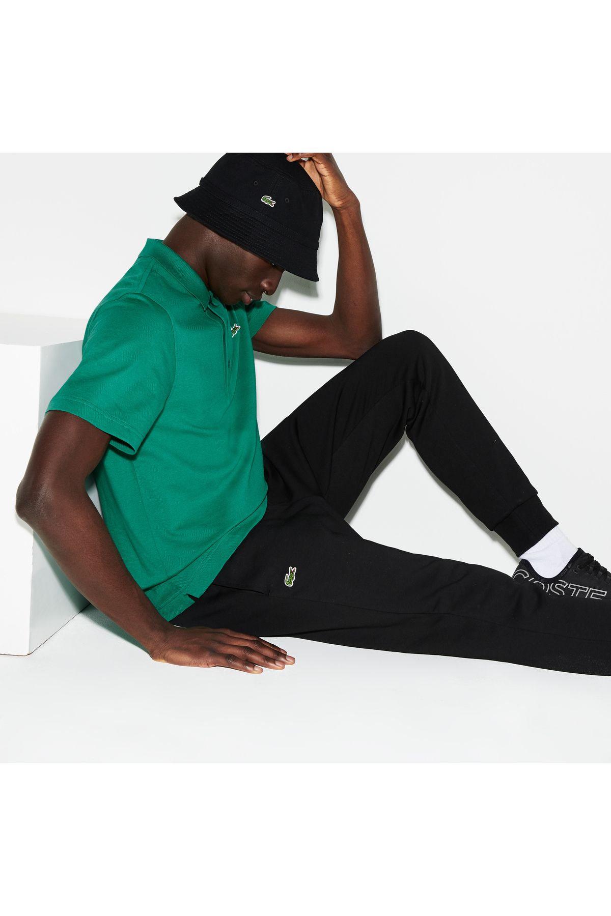 تی شرت یقه پولو مردانه چوگان سبز اورجینال Lacoste