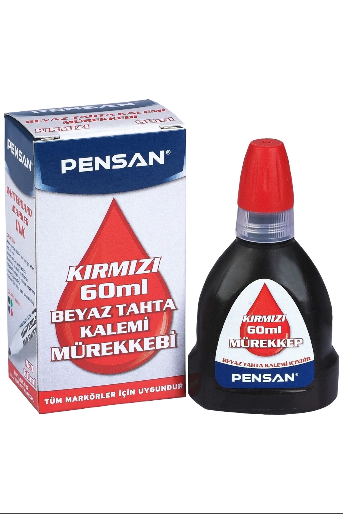 Pensan 4004 Kırmızı Tahta Kalem Mürekkebi 60ml