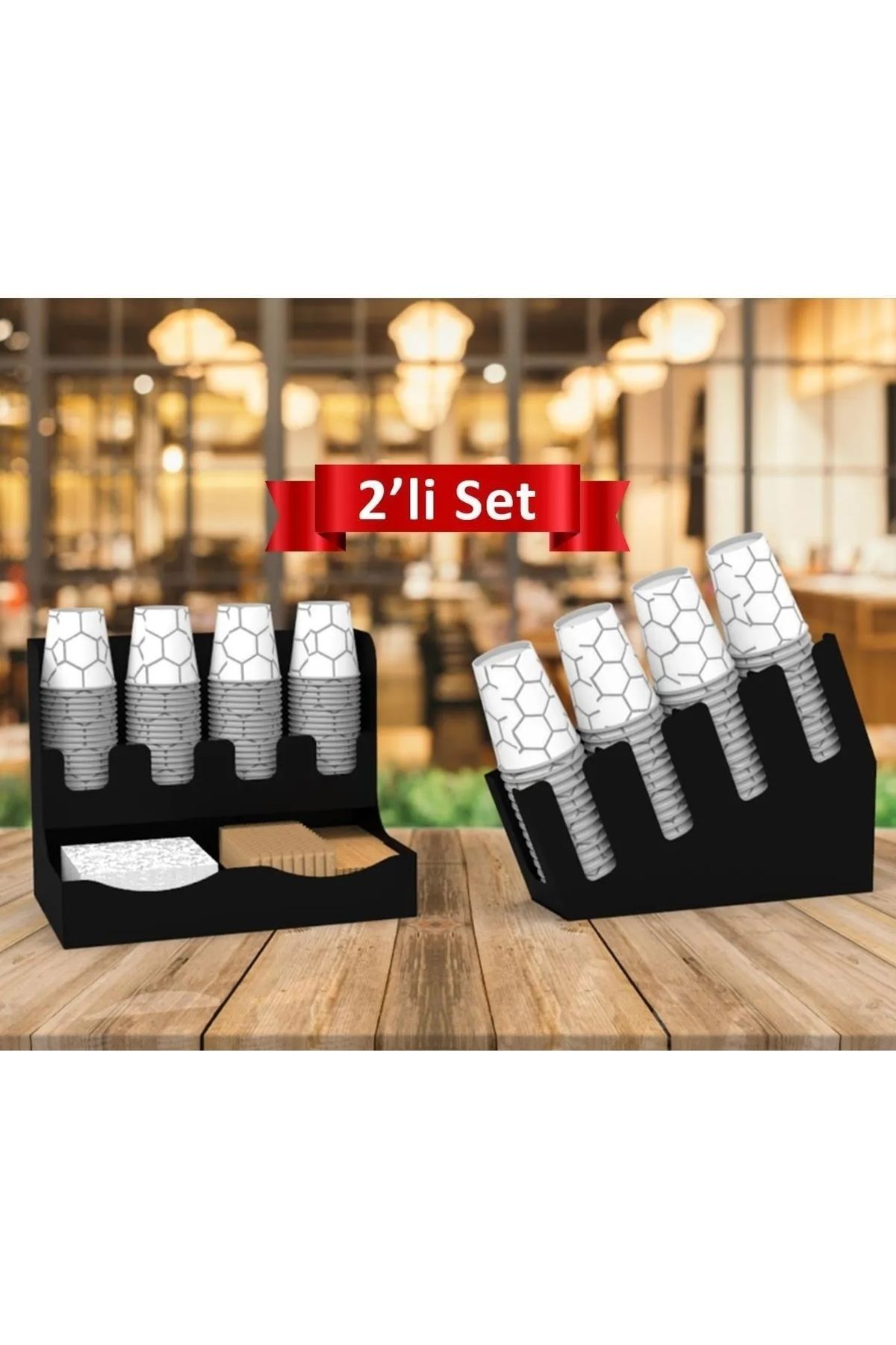 MetaCraft Suport Pentru Pahare Din Carton Pentru Ceai Si Cafea Barista Set De 2-campagna - Mărime unică