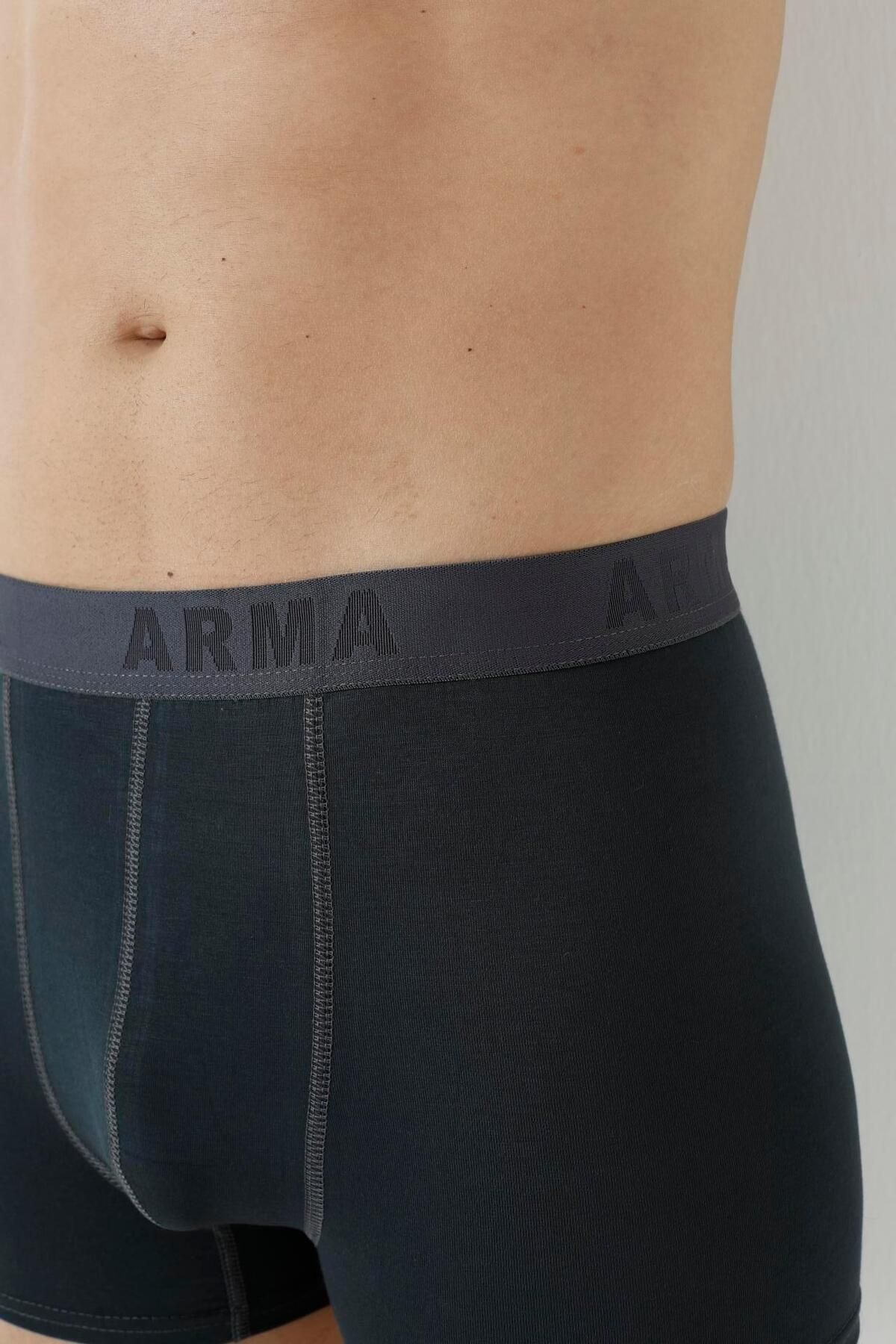 Arma Yıldız-Men's Boxer Set of 3 - Smoke, Lycra Flexible Fabric 3