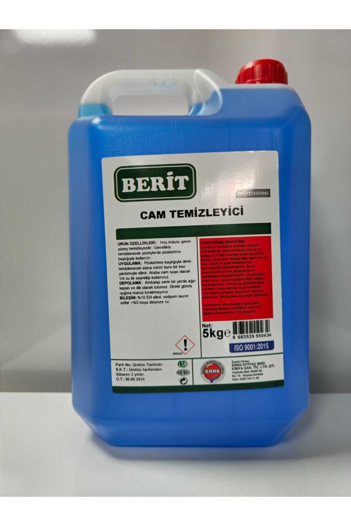 Berit Professional Cam Temizlik Sıvısı 5LT