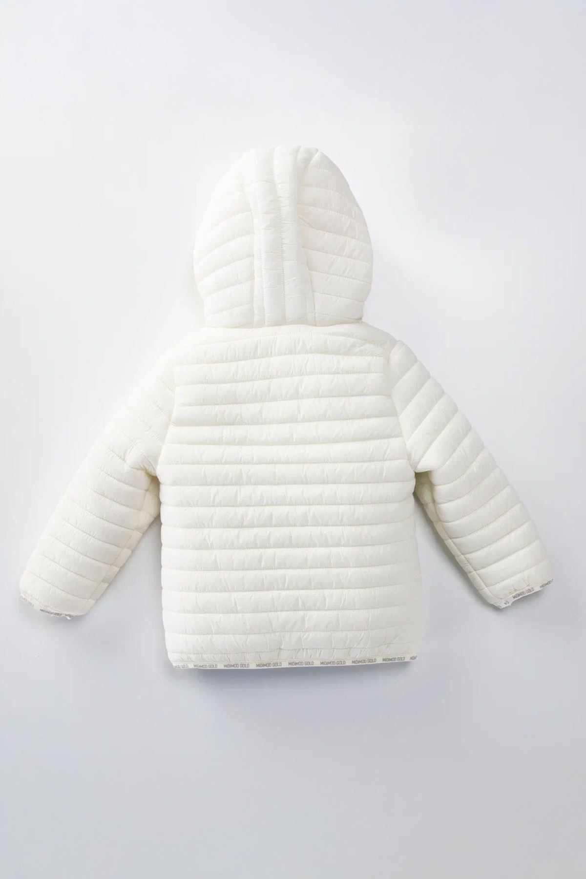 Minigimin Cicileri Miniğimin Cicileri (1-10 Yaş) Kapitone Welsoft Astar Çocuk Kaban Mont- Ekru fotoğrafı 3 (önizleme)