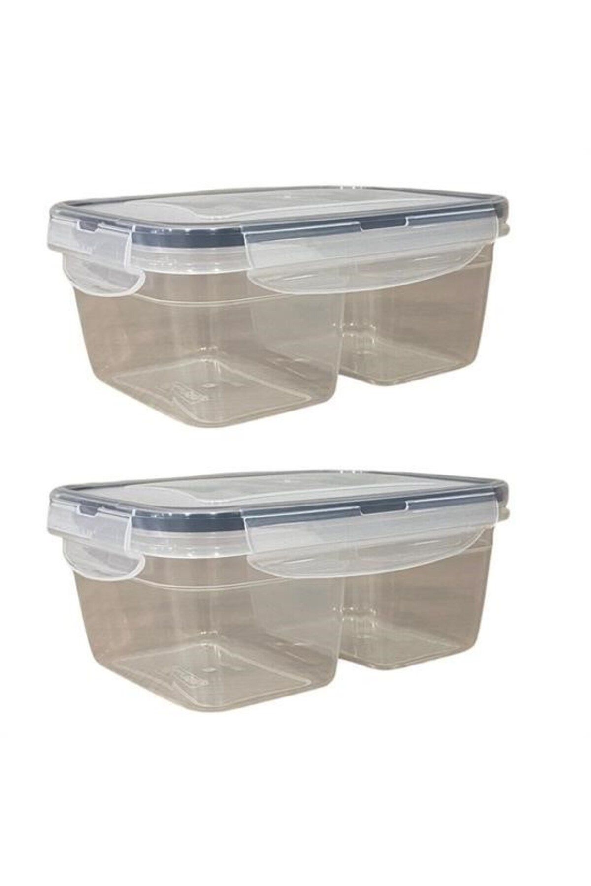Nexora-BUFFER® 2 Compartments 0.45+0.45 Liter Food Storage Container with Lockable Lid LC-524 7