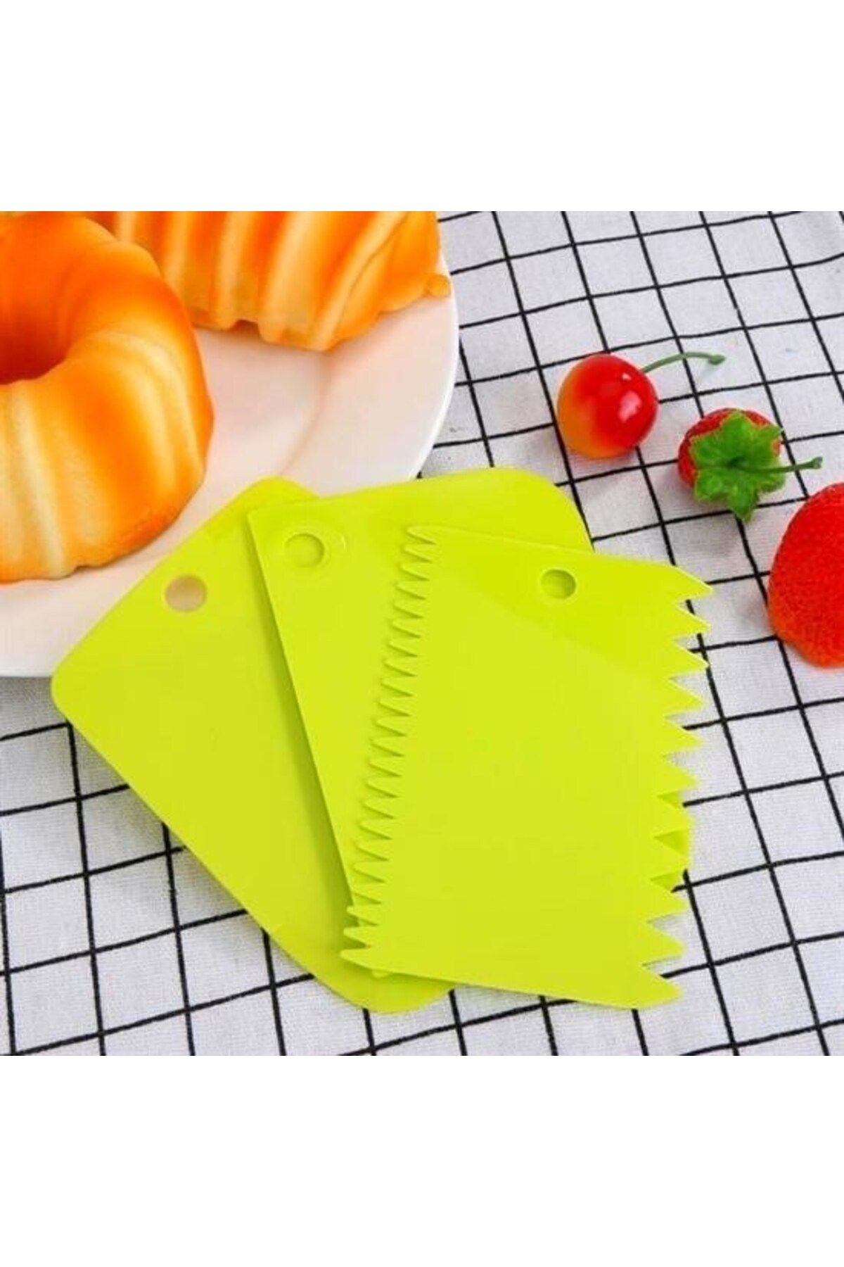 MODACO-Buffer ®   Pastry Dough Shaper Spatula Cutter Scraper Decorator Set 4