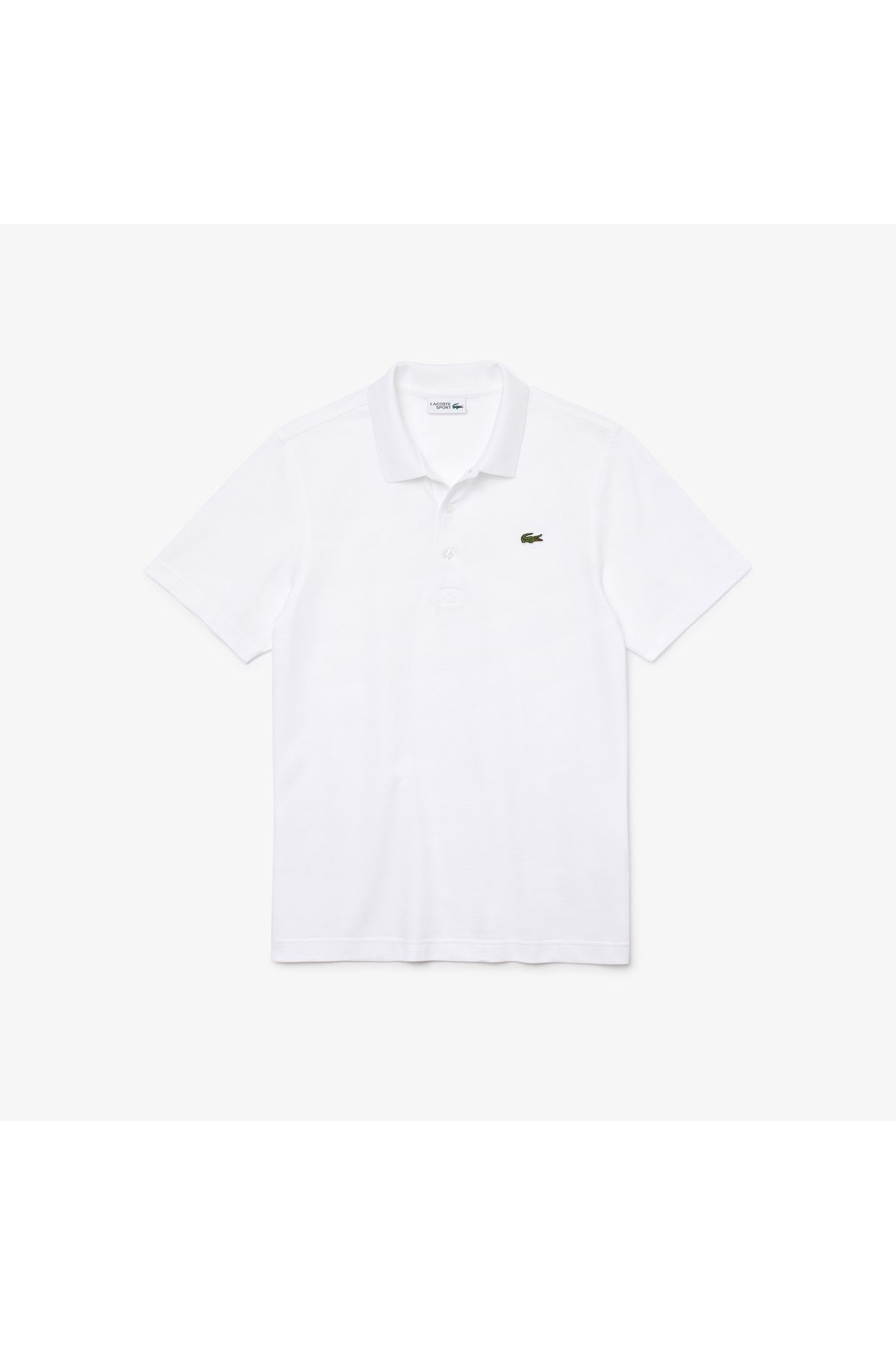 تی شرت یقه پولو سفید مردانه چوگان مناسب ورزشی Lacoste