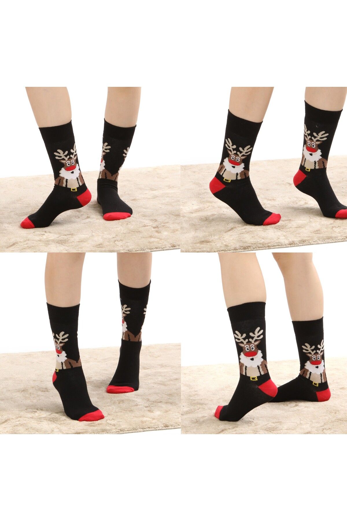 Esinti-Men Women Long Socks Christmas Xmas Gift Children Socks Colorful Long Socket Socks 5