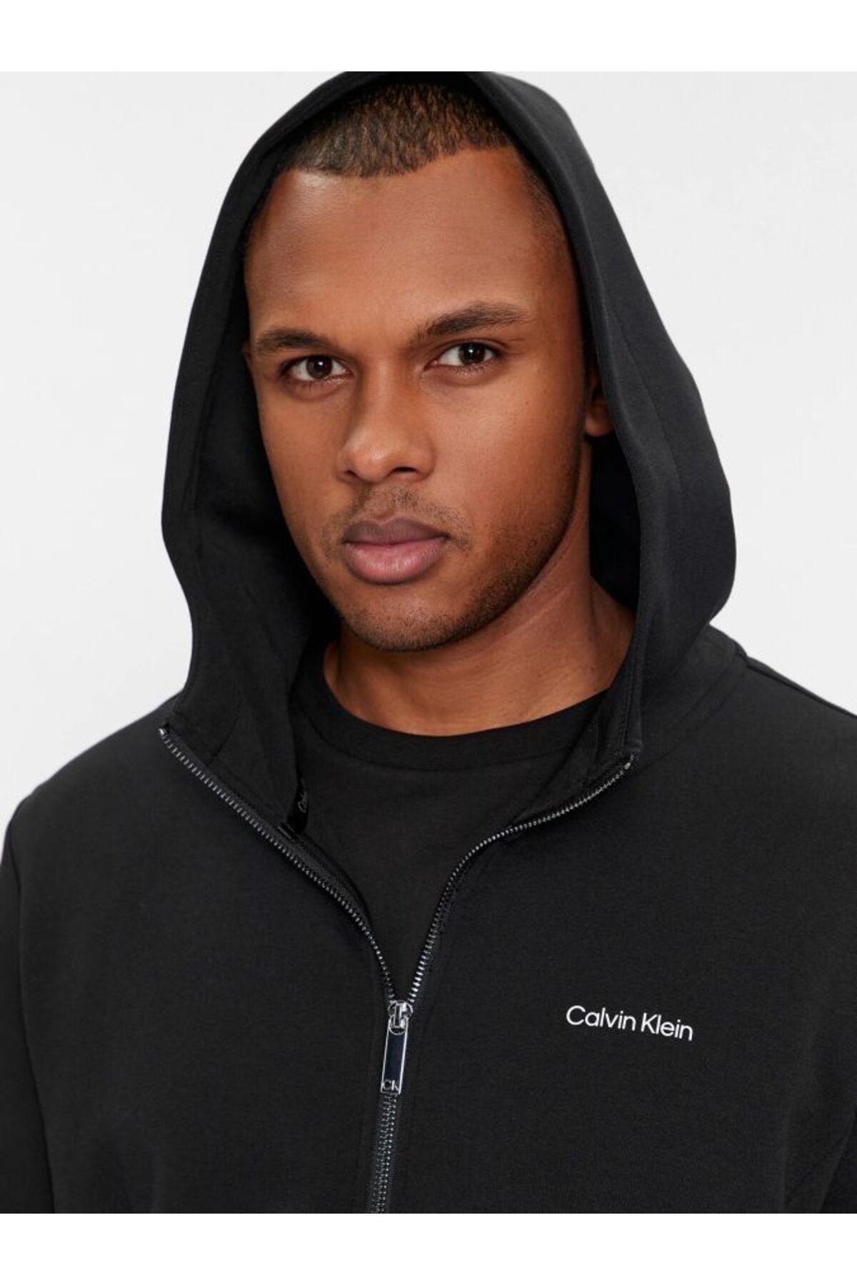 سویشرت مشکی مردانه آرم پیراهن دقیق اورجینال Calvin Klein