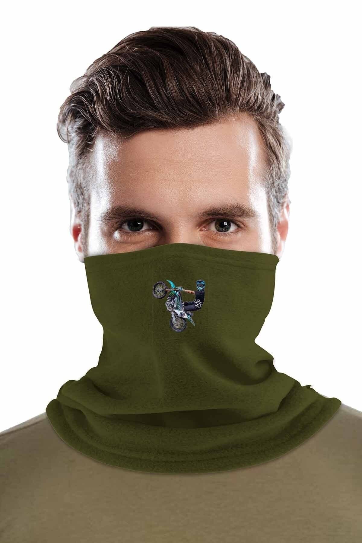 Fanze Motorcu Baskılı Kışlık Polar Boyunluk rnz2545