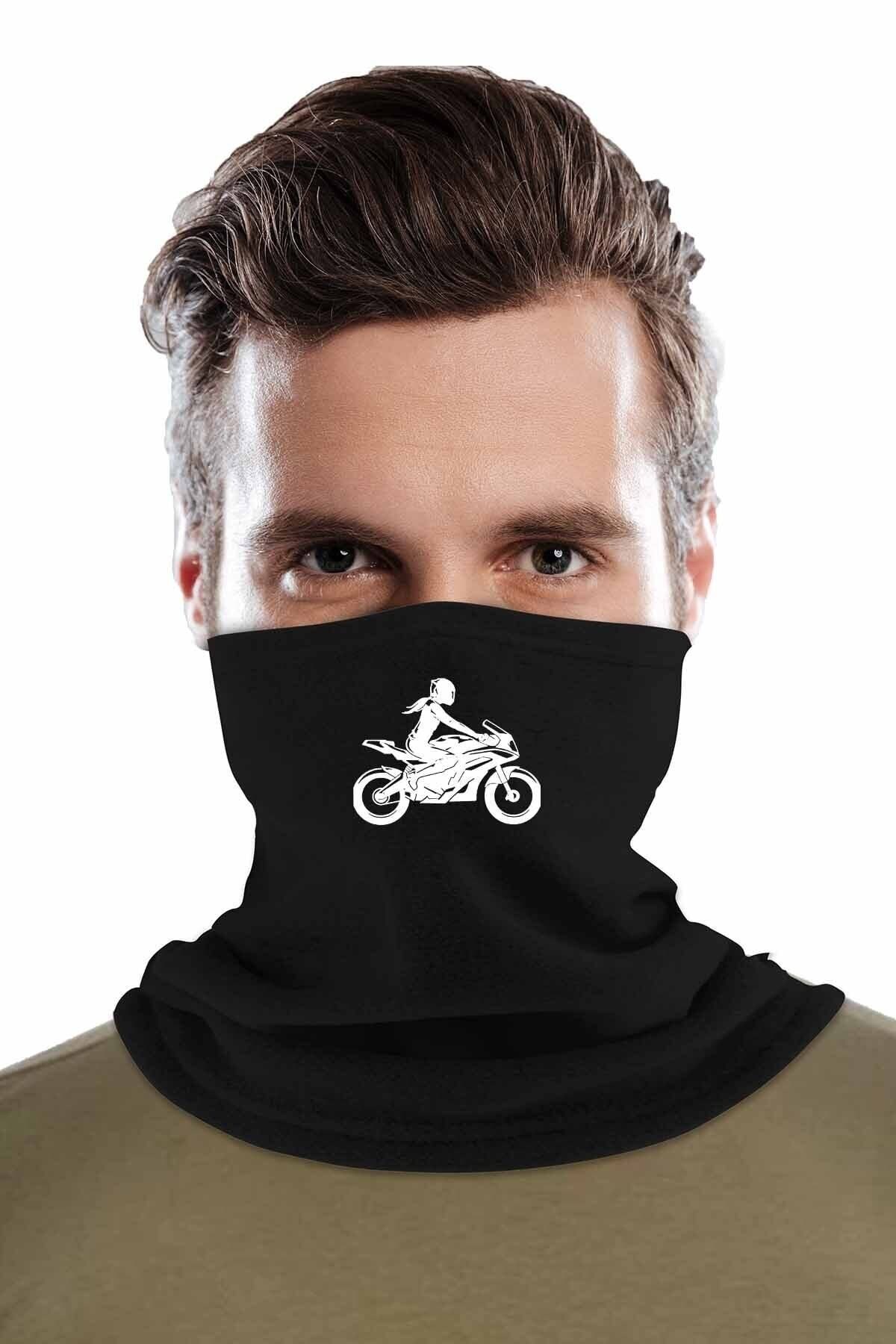 Fanze Motorcu Baskılı Kışlık Polar Boyunluk rnz2546