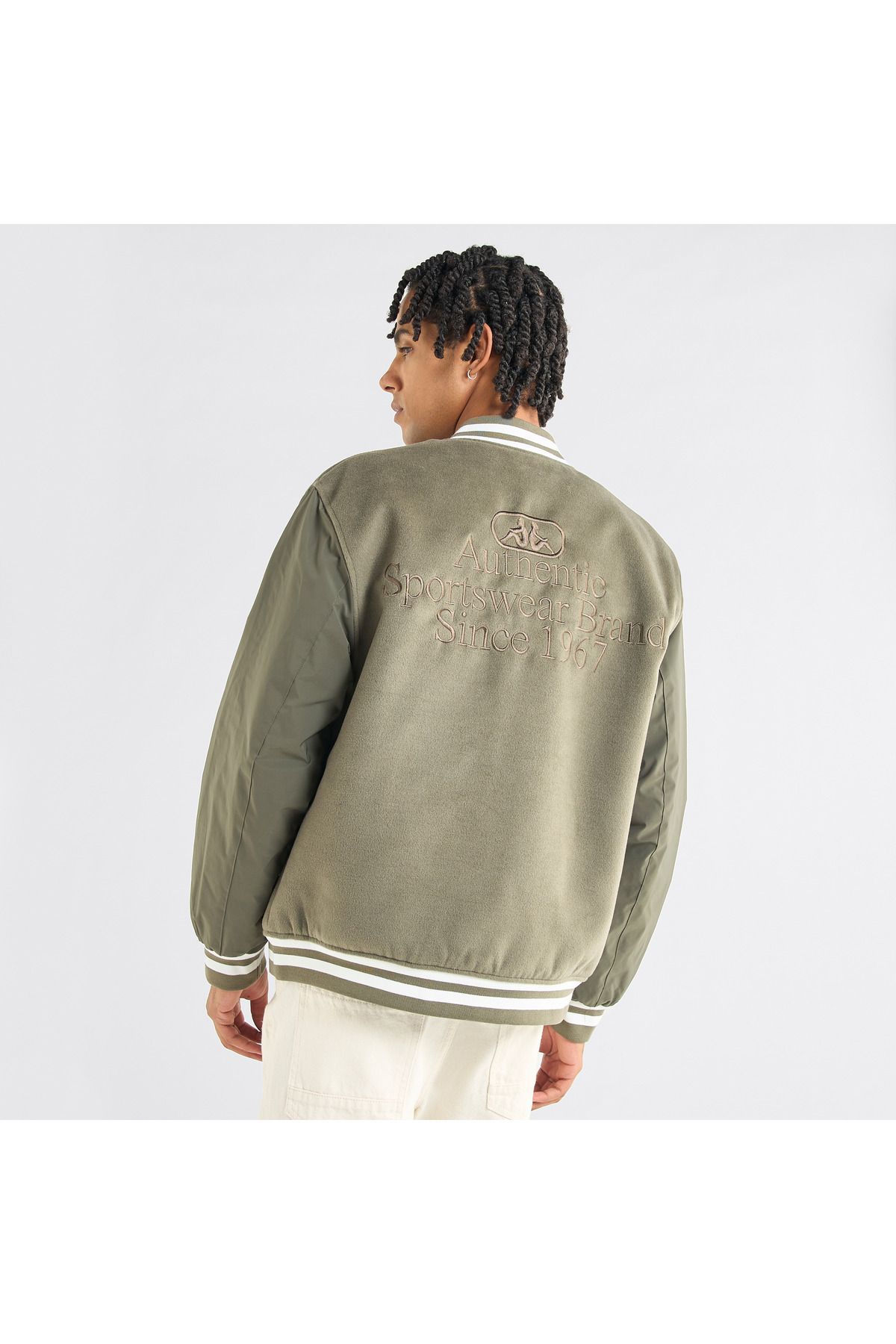 FAV-Varsity Applique Detail Button Through Jacket With Pockets 3
