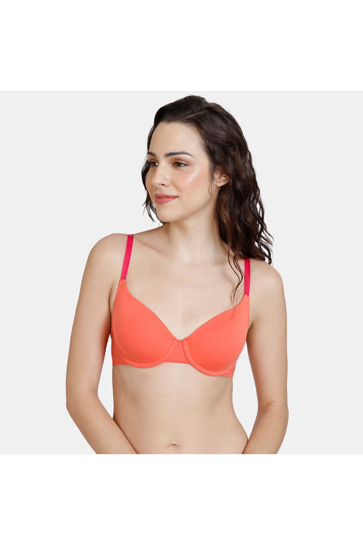 Zivame-Padded Wired Bra with Hook and Eye Closure 1