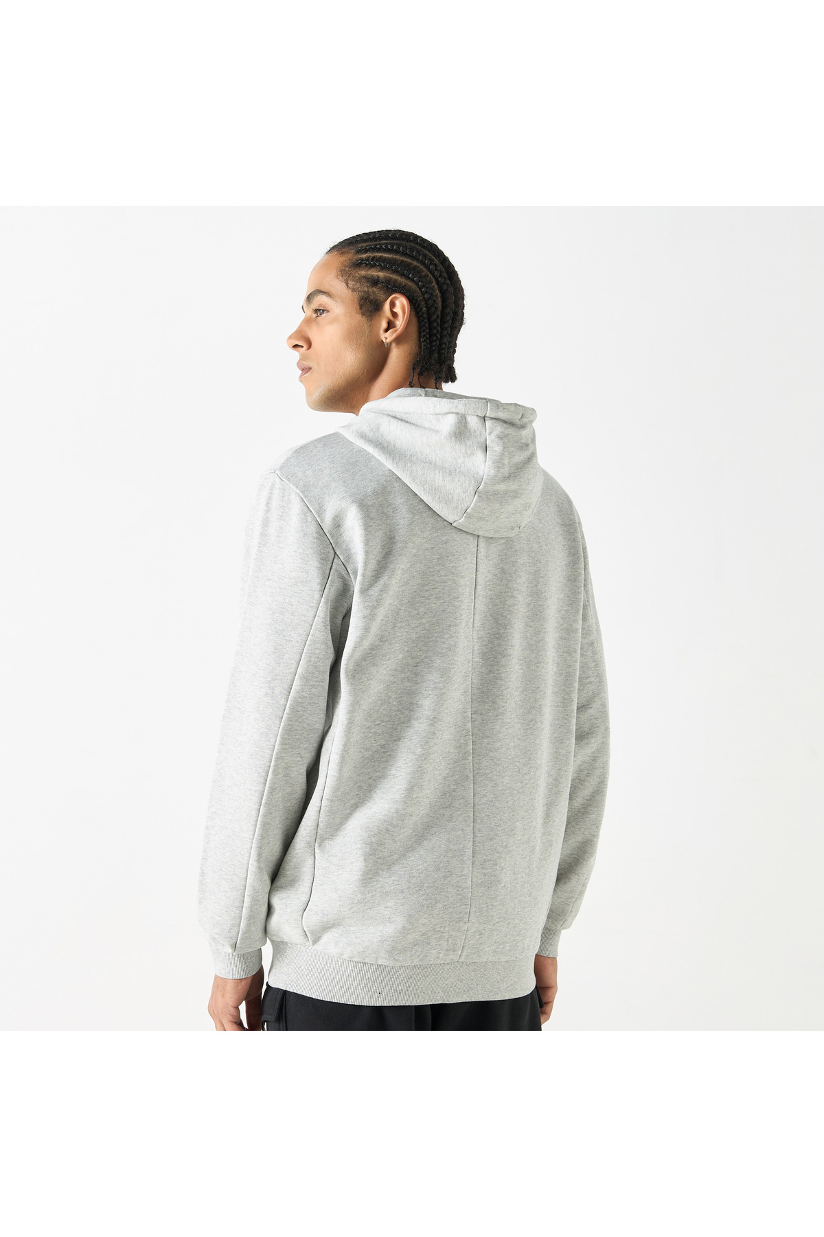 Kappa-Zip Through Hoodie with Long Sleeves and Pockets 3