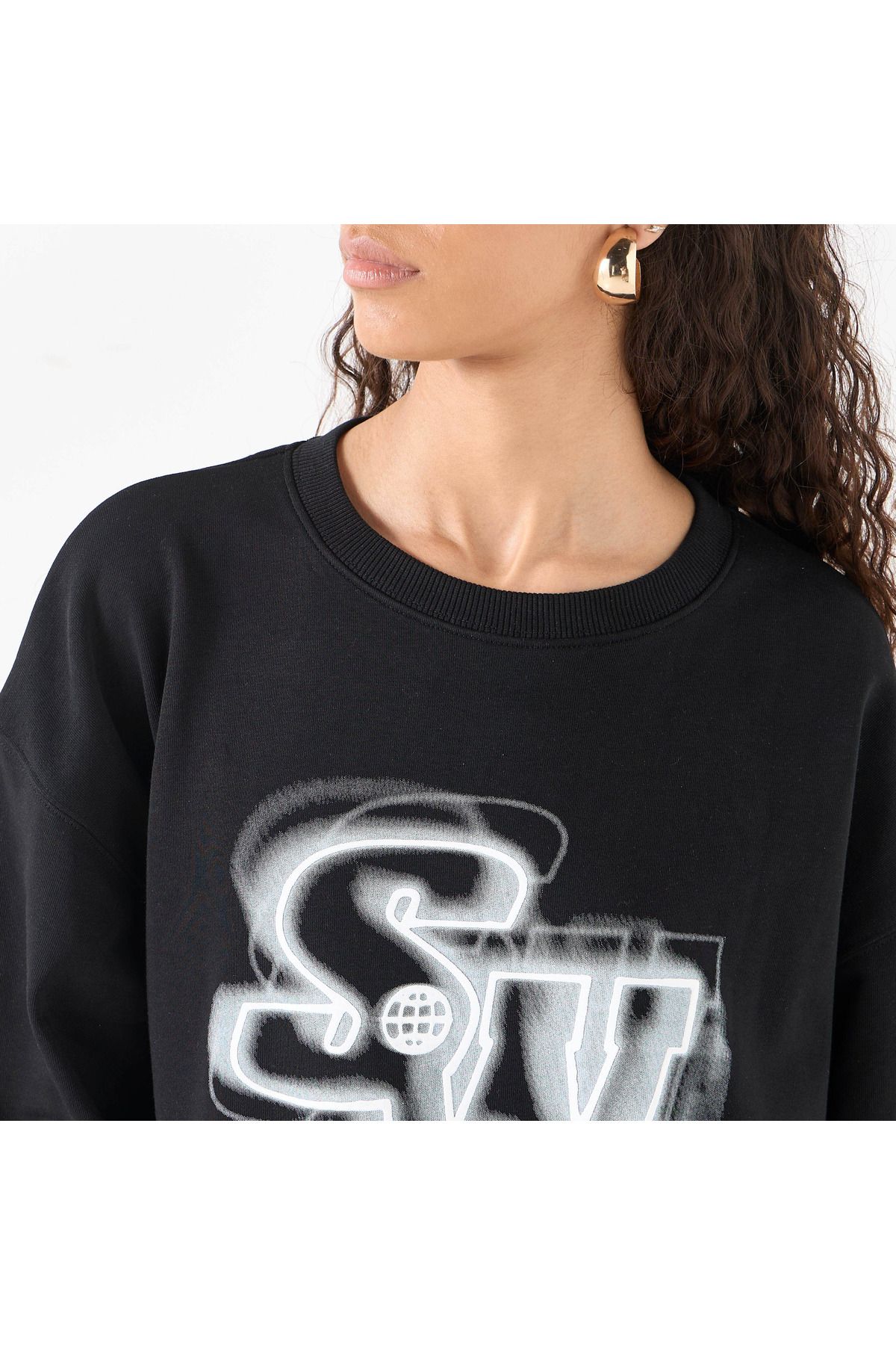 SP Characters-SmileyWorld Print Sweatshirt with Long Sleeves 4