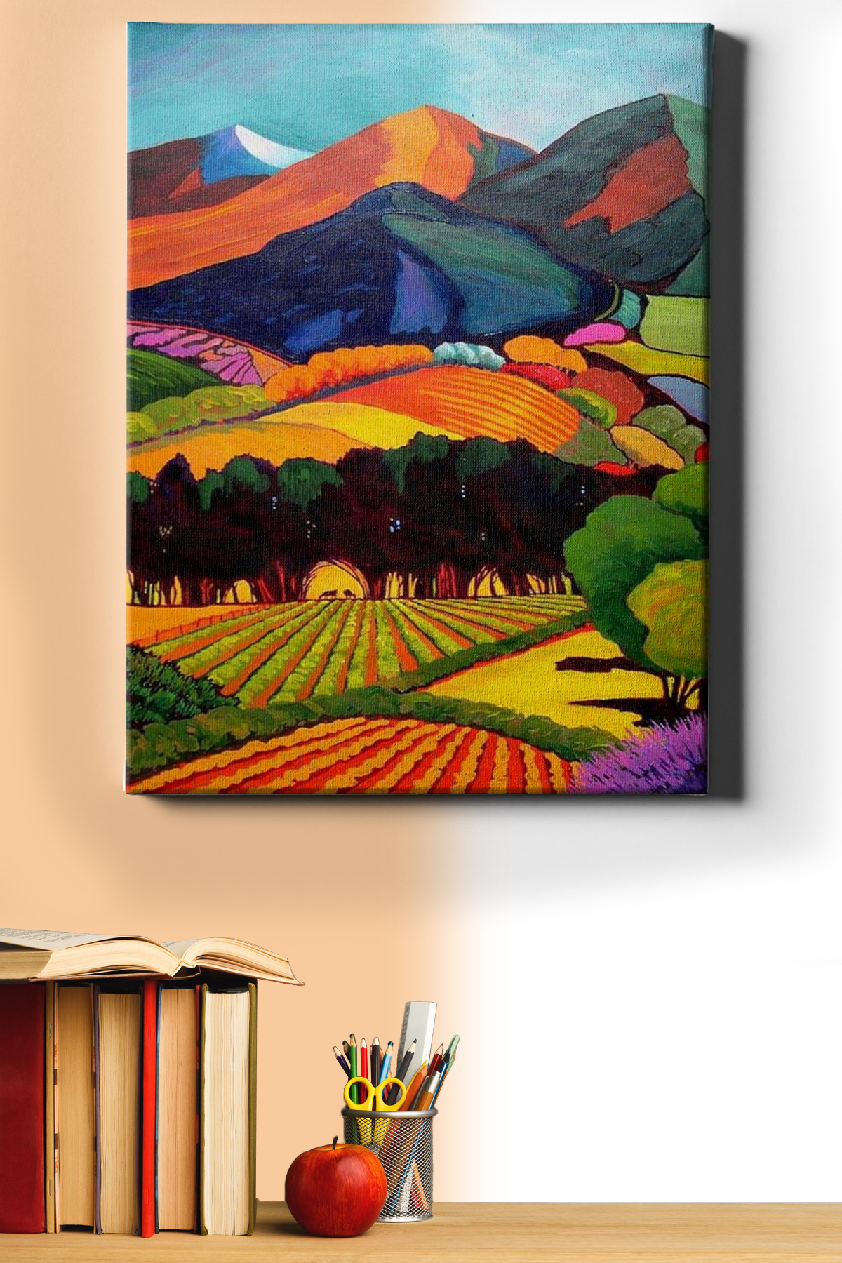 WebStyle-Painting by Numbers Set Colorful Mountains with Pulley 60 X 75 Cm 1
