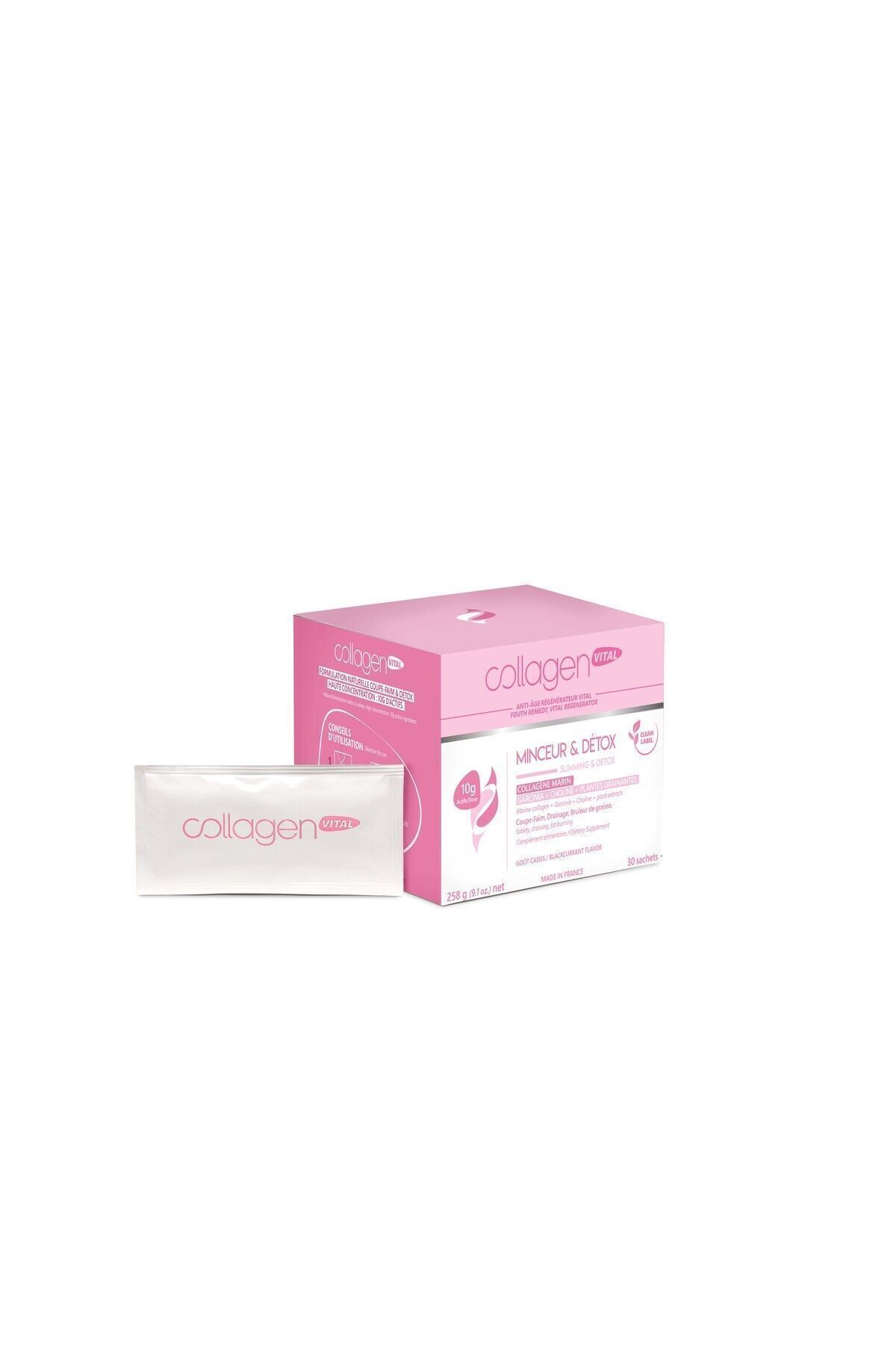 Collagen Vital-Minceur & Detox 10,000 Mg Pure Fish Collagen Slimming And 2