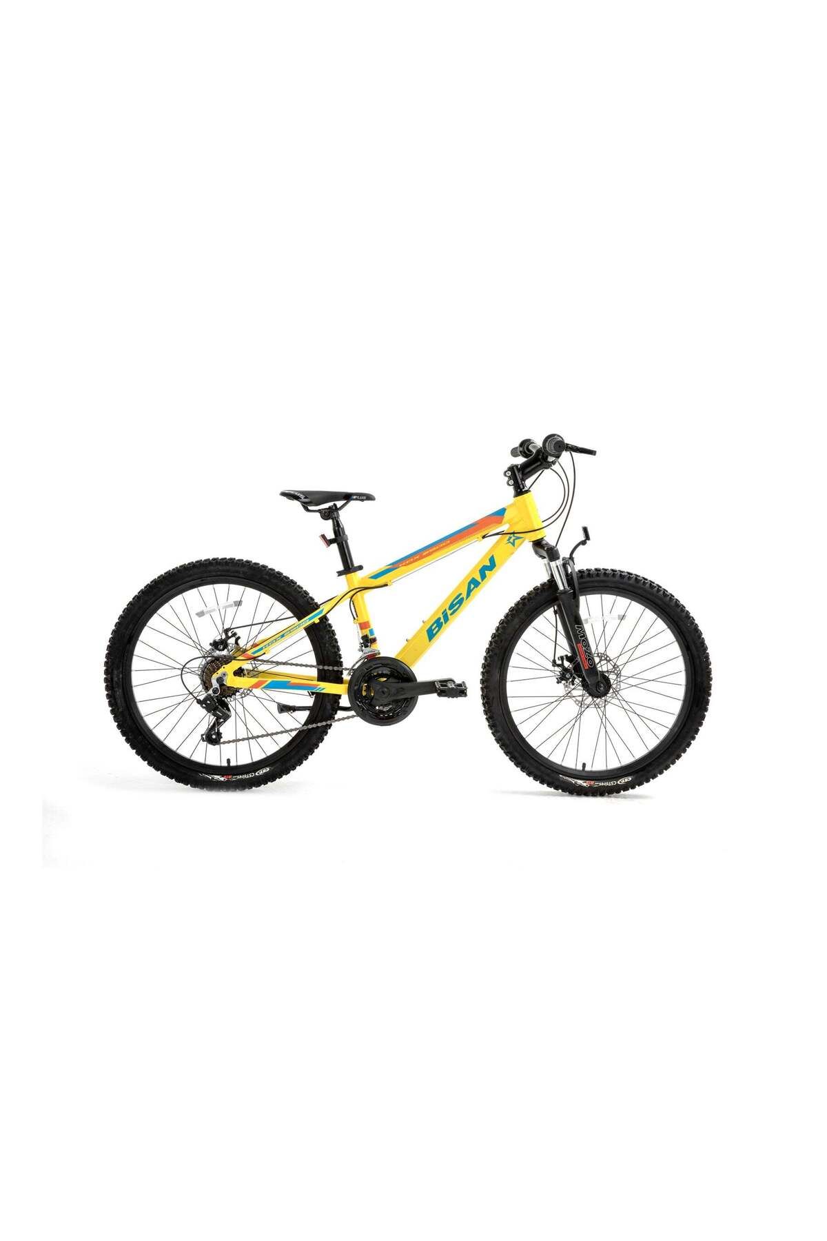 Bisan KDX 2900 V Ürün Rengi: CAT SARI Kadro: 30 CM Vites: 3x7 VİTES Tekerlek: 24" ÇOCUK BİSİKLETİ