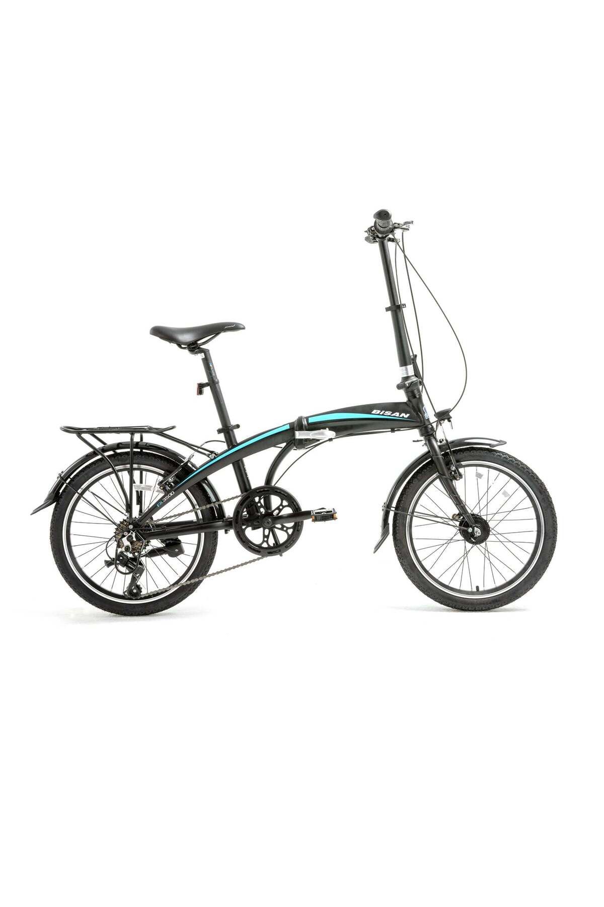 Bisan BİSAN FX 3500 TRN KATLANIR BİSİKLET MAT SİYAH Kadro: 32 CM Vites: 1x7 20"BLC