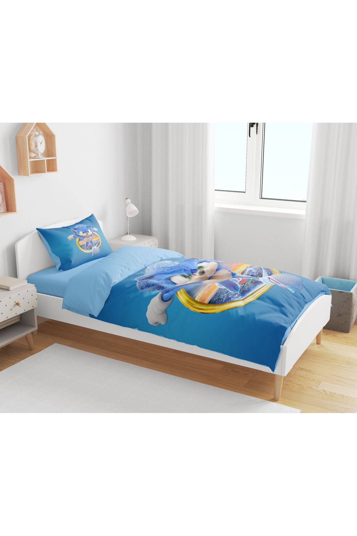 Erays Home-Sonic 3D Single Boy Bedding Set Without Sheets Teenager Bedding Set 2