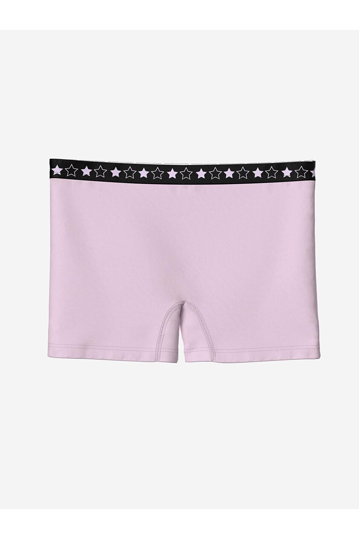 LC Waikiki-Kids Printed Elastic Waist Printed Baby Girl Boxer 3-Piece 5