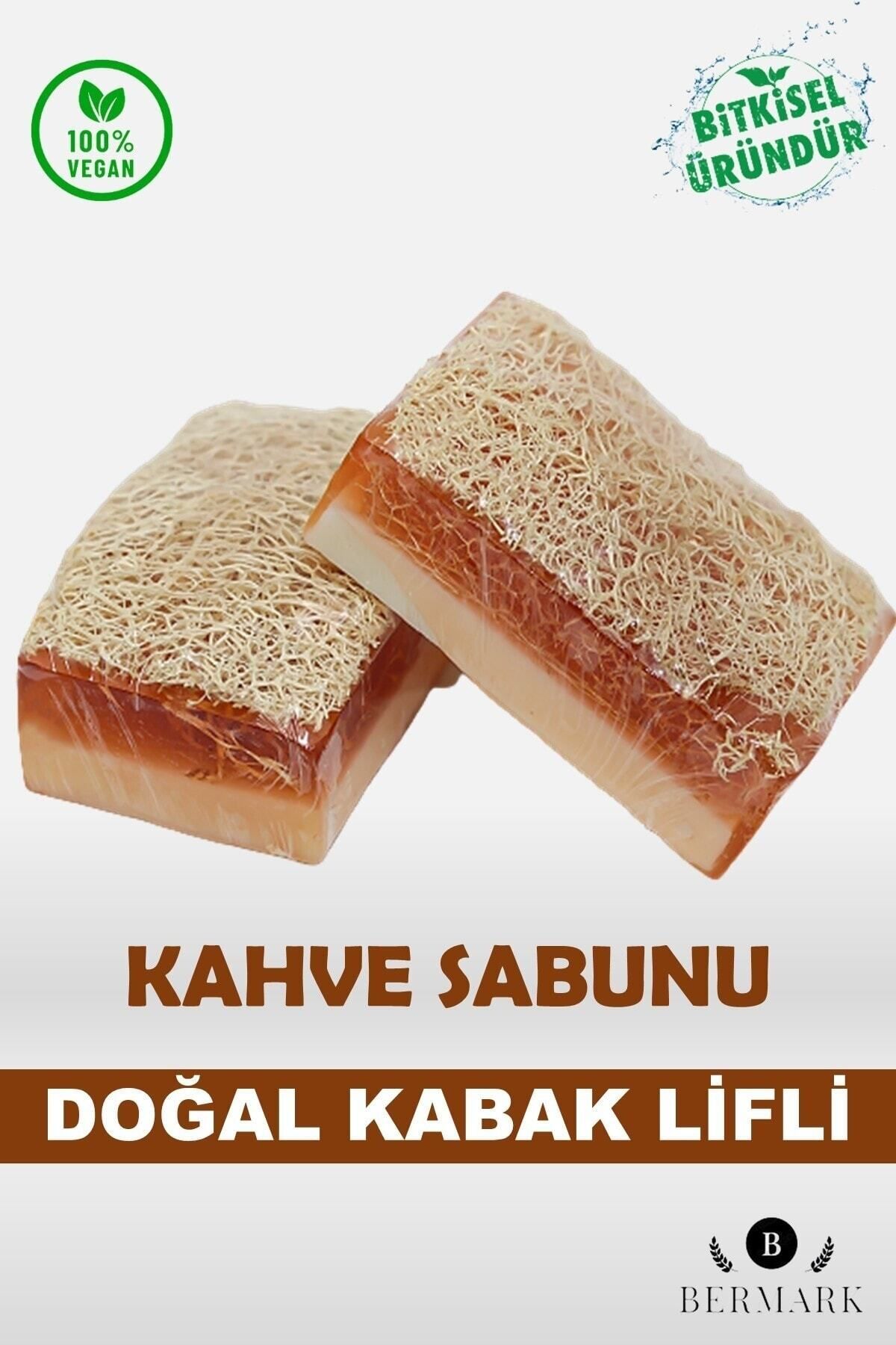 صابون قهوه گلیسیرین فیبر کدو تنبل طبیعی دست ساز 110 گرم bermark