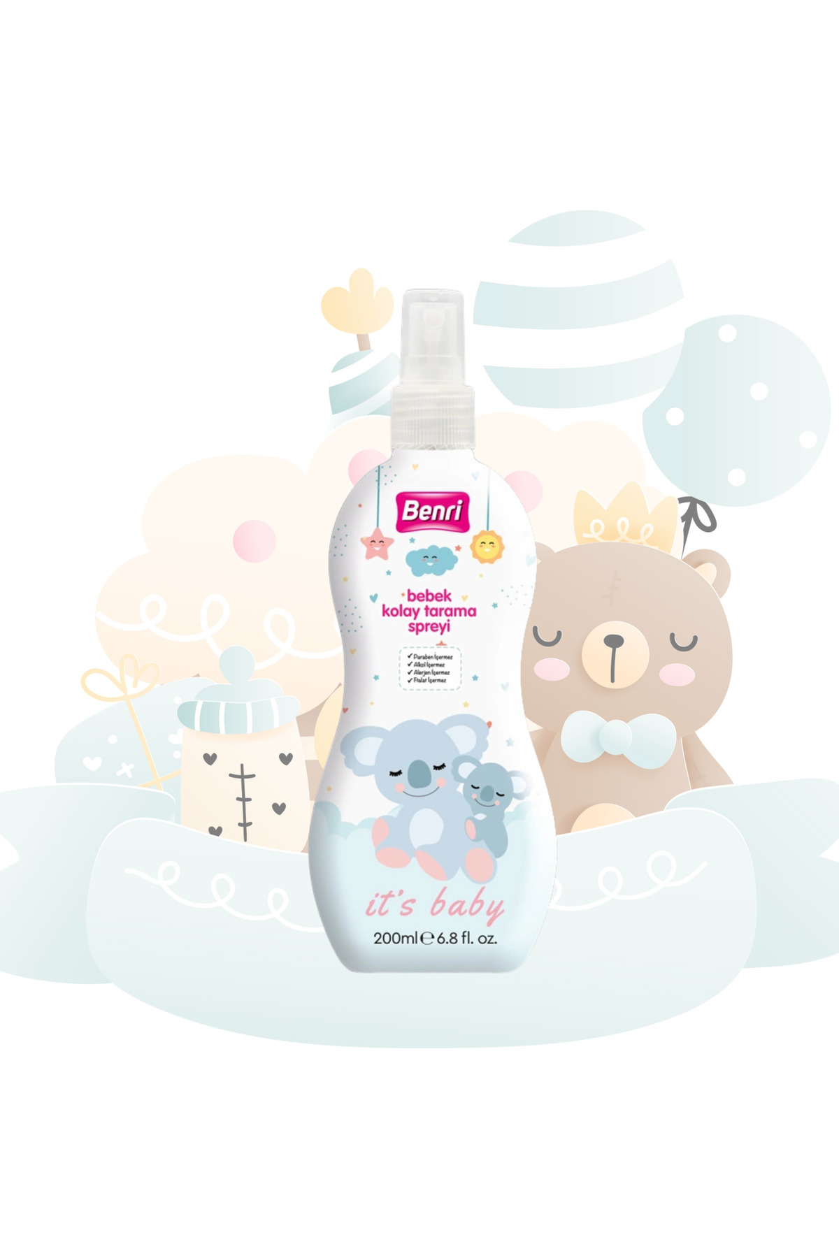 Benri Bebek Losyonu 200 ml - Kolay Tarama Spreyi 200 ml 2li Set fotoğrafı 3 (önizleme)