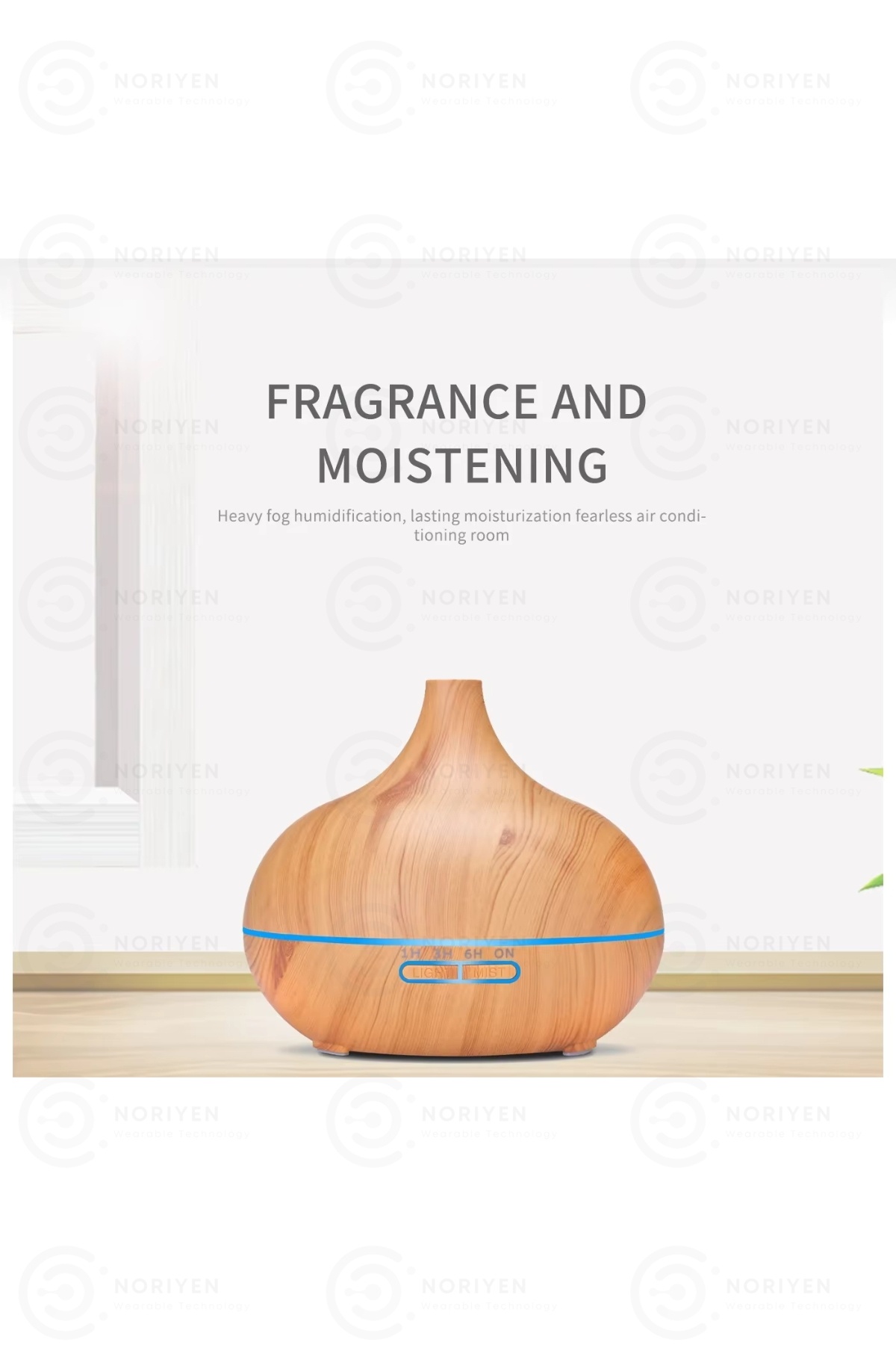 Ultra Sessiz Büyük 550 ML Ultrasonik Hava Nemlendirici 7 LED Gece Işığı Buhar Makinesi Aroma Difüzör