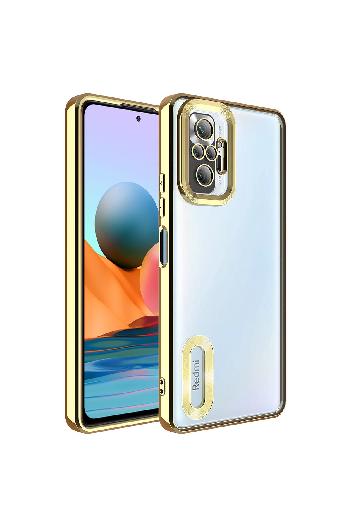 gaappy Oli Serisi Xiaomi Redmi Note 10 Pro Gold Kapak