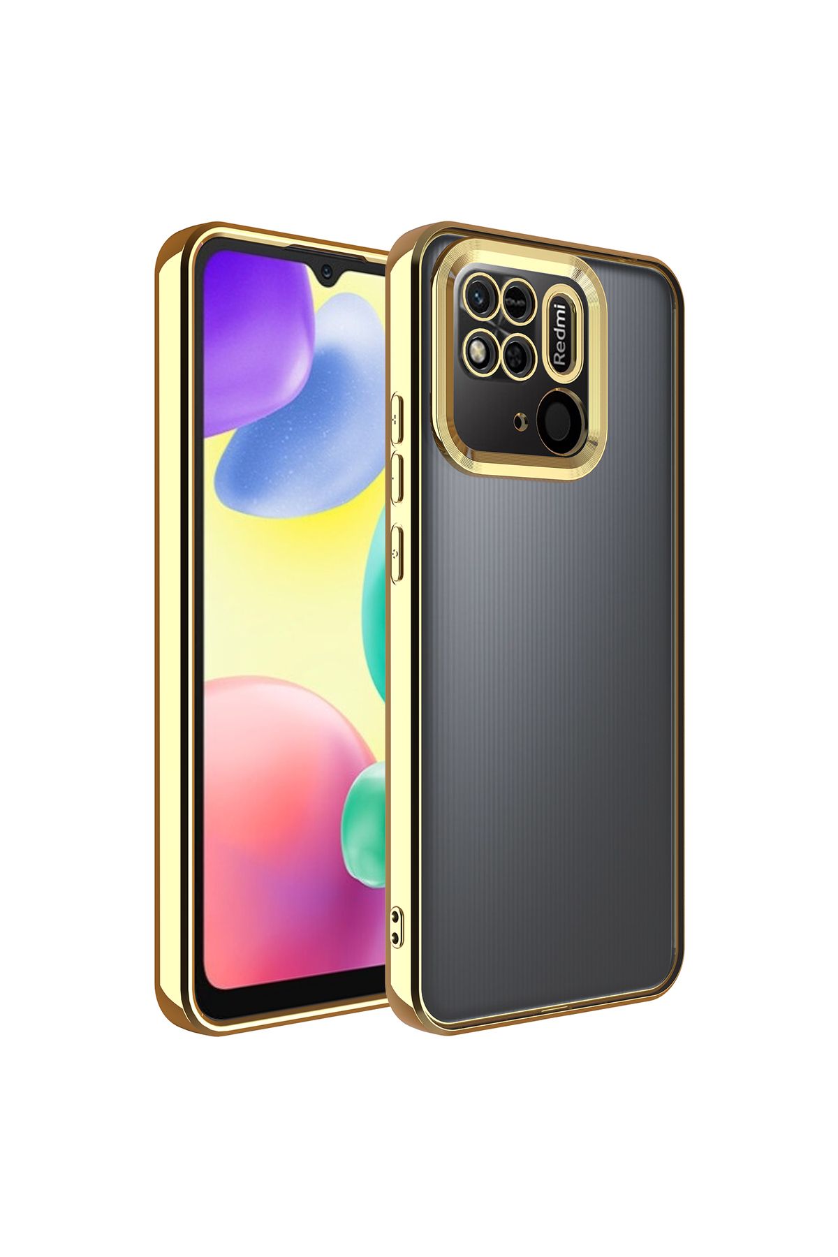 gaappy Oli Serisi Xiaomi Redmi 10C Gold Kapak