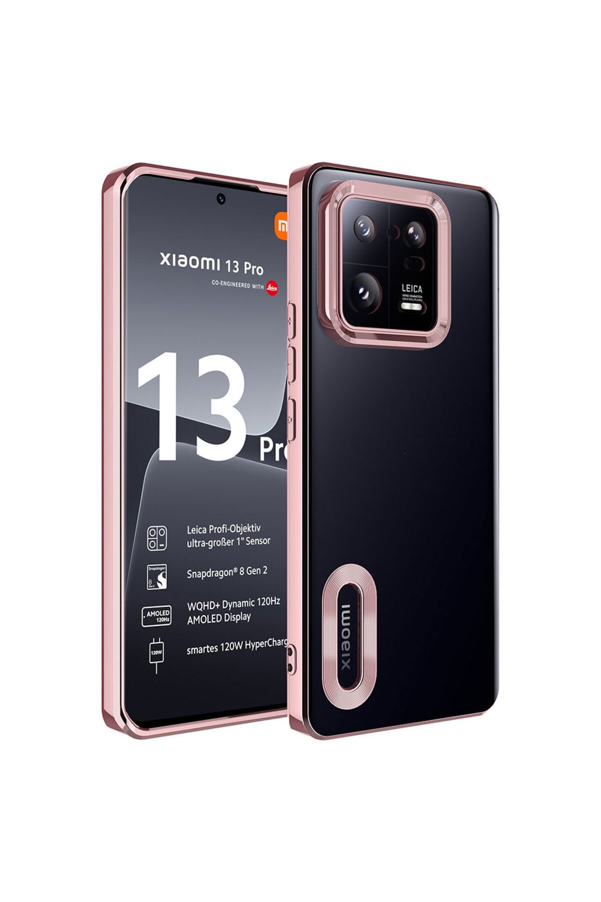 gaappy Oli Serisi Xiaomi Mi 13 Pro Rose Gold Kapak