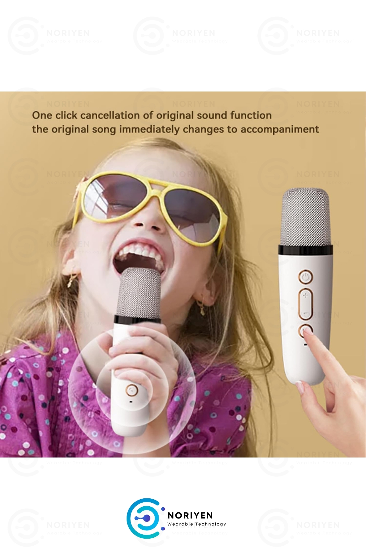 Çift Mikrofonlu Parti Karaoke Seti RGB LED Işıklı Şarjlı Bluetooth Kablosuz Hoparlör Ses Sistemi