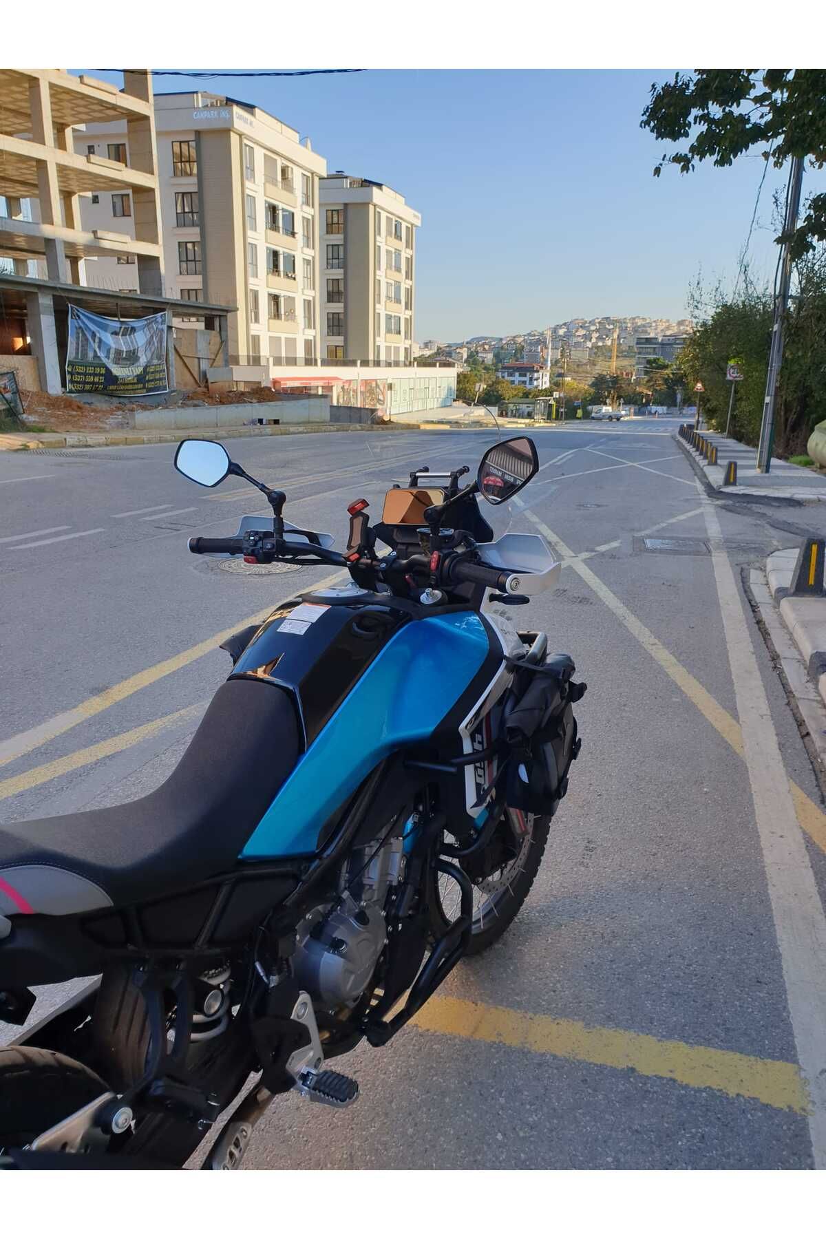 CF MOTO 450 MT Siperlik Ön Cam 2025 Model 55cm Şeffaf Renkli 4mm UZUN CAM
