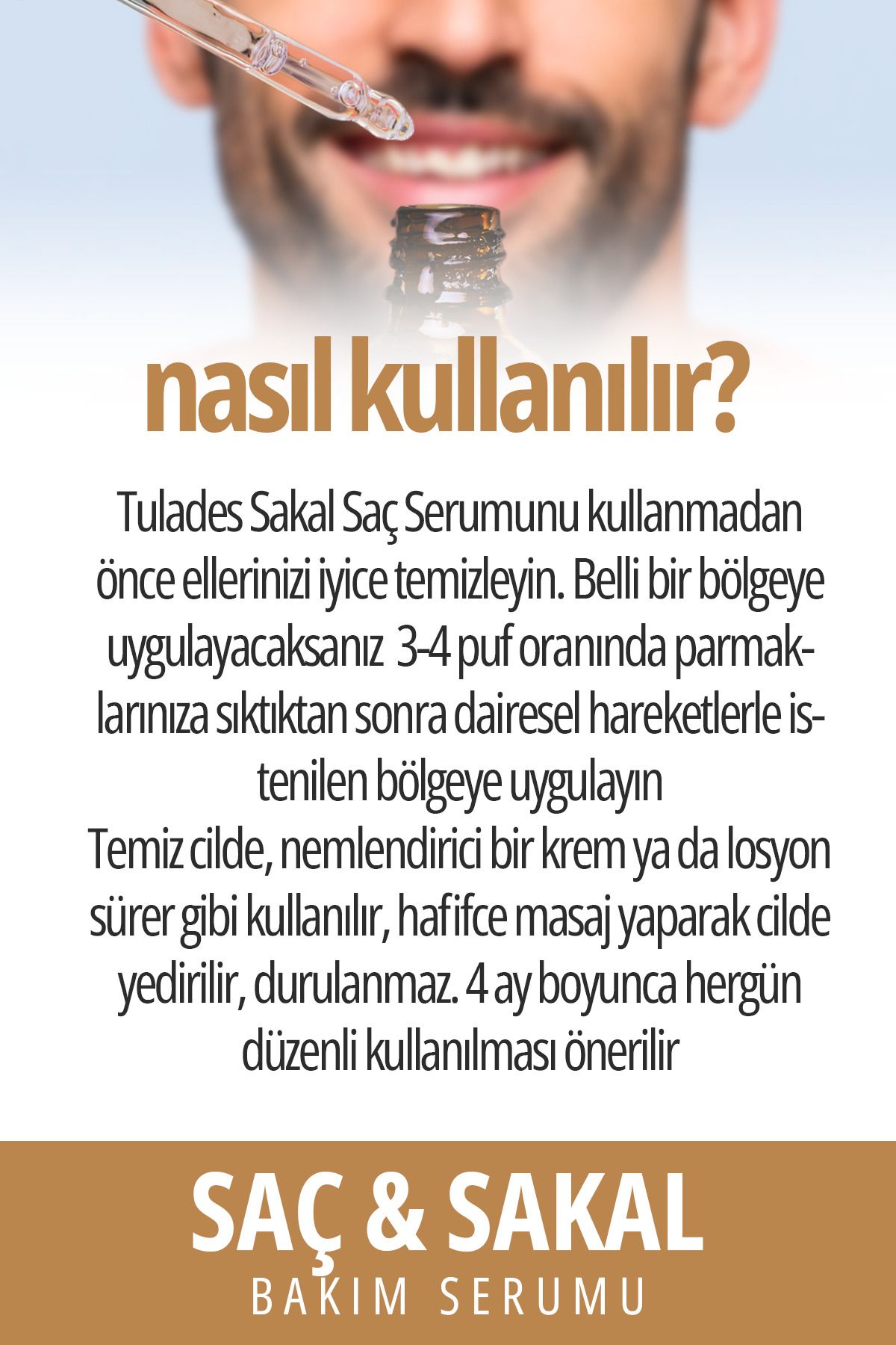 TULADES Canlandırıcı Saç Sakal Serumu 30ml-4