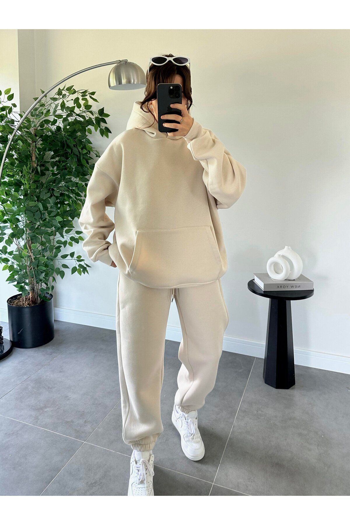 ASEDE-Soft Textured 3 Thread Raised Elastic Tracksuit Set 1