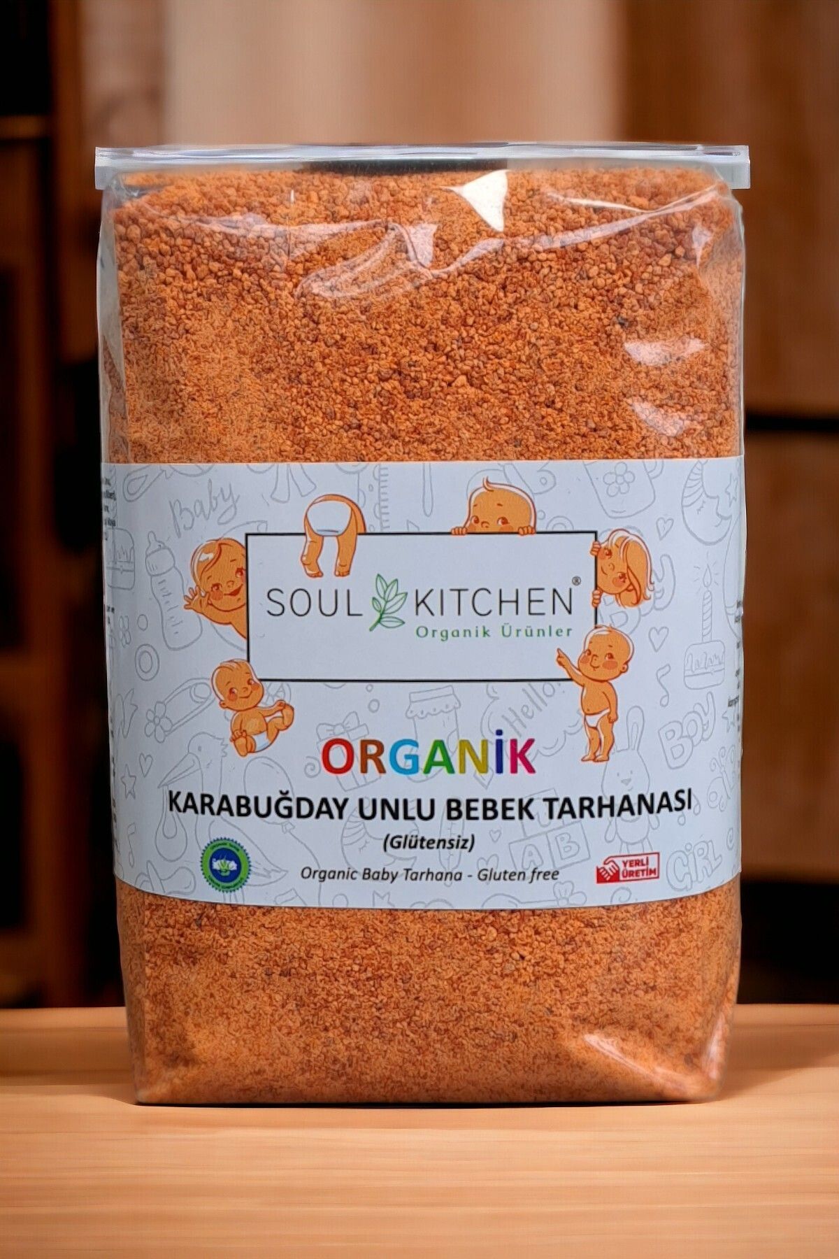 Soul Kitchen Organik Ürünler Organik Karabuğday Unlu Bebek Tarhanası Glütensiz 500gr (İLAVE TUZSUZ)