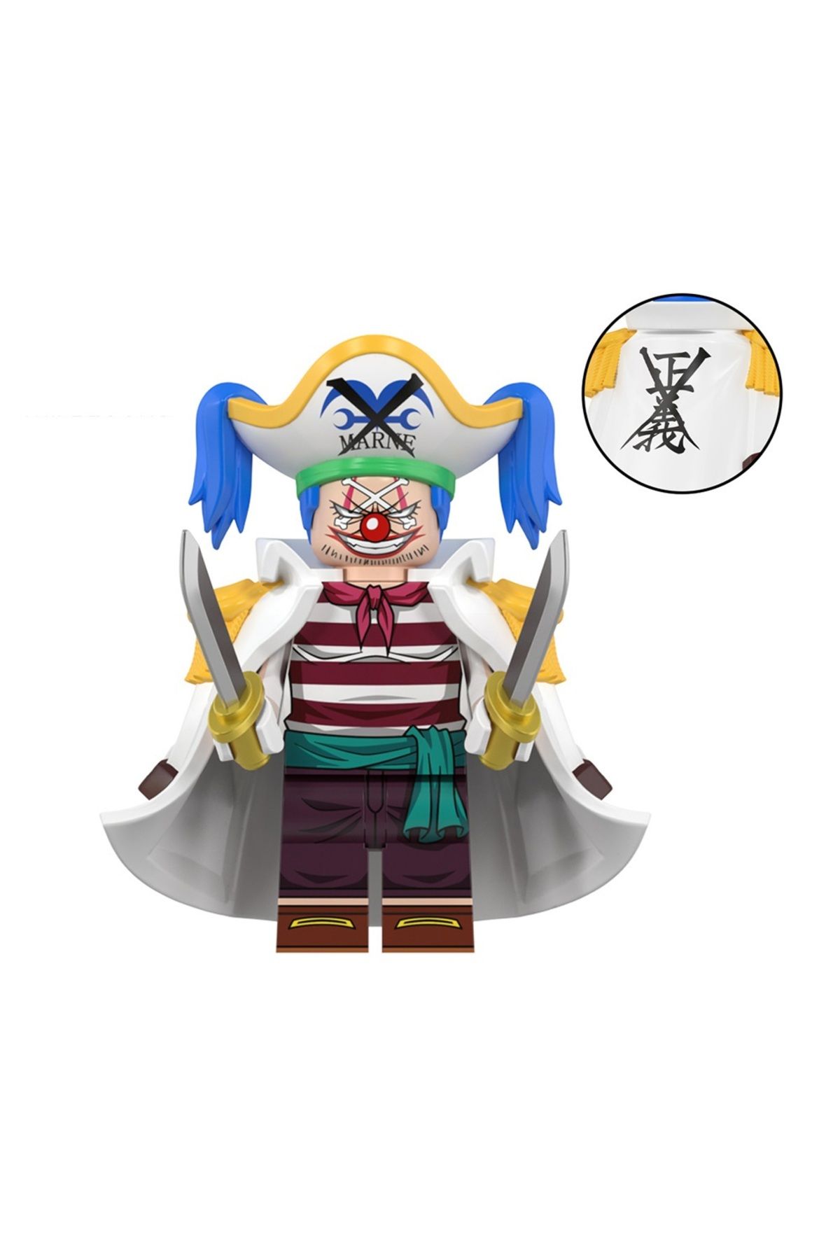 myminitoys-One Piece Anime Mini Figure Set of 8 - Dracule, Mihawk, Buggy, Crocodile, Jinbe St-13 3