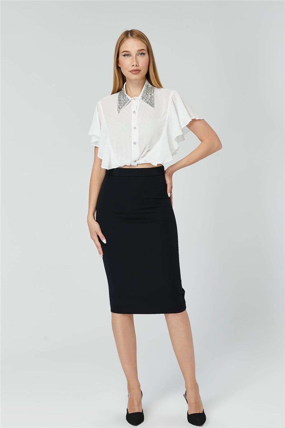 HomeStore-Back Slit Skirt 3