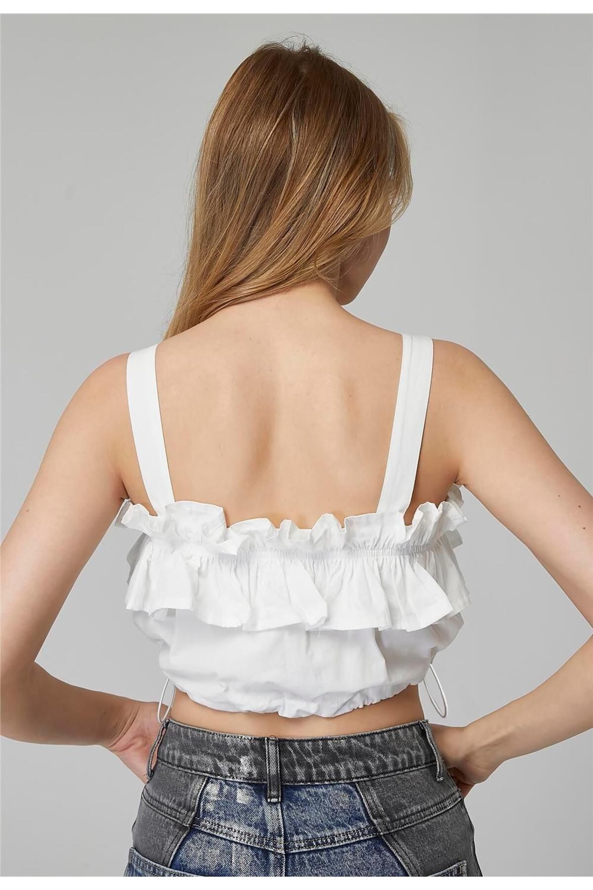 HomeStore-Bustier mit elastischem Rüschenrand 4