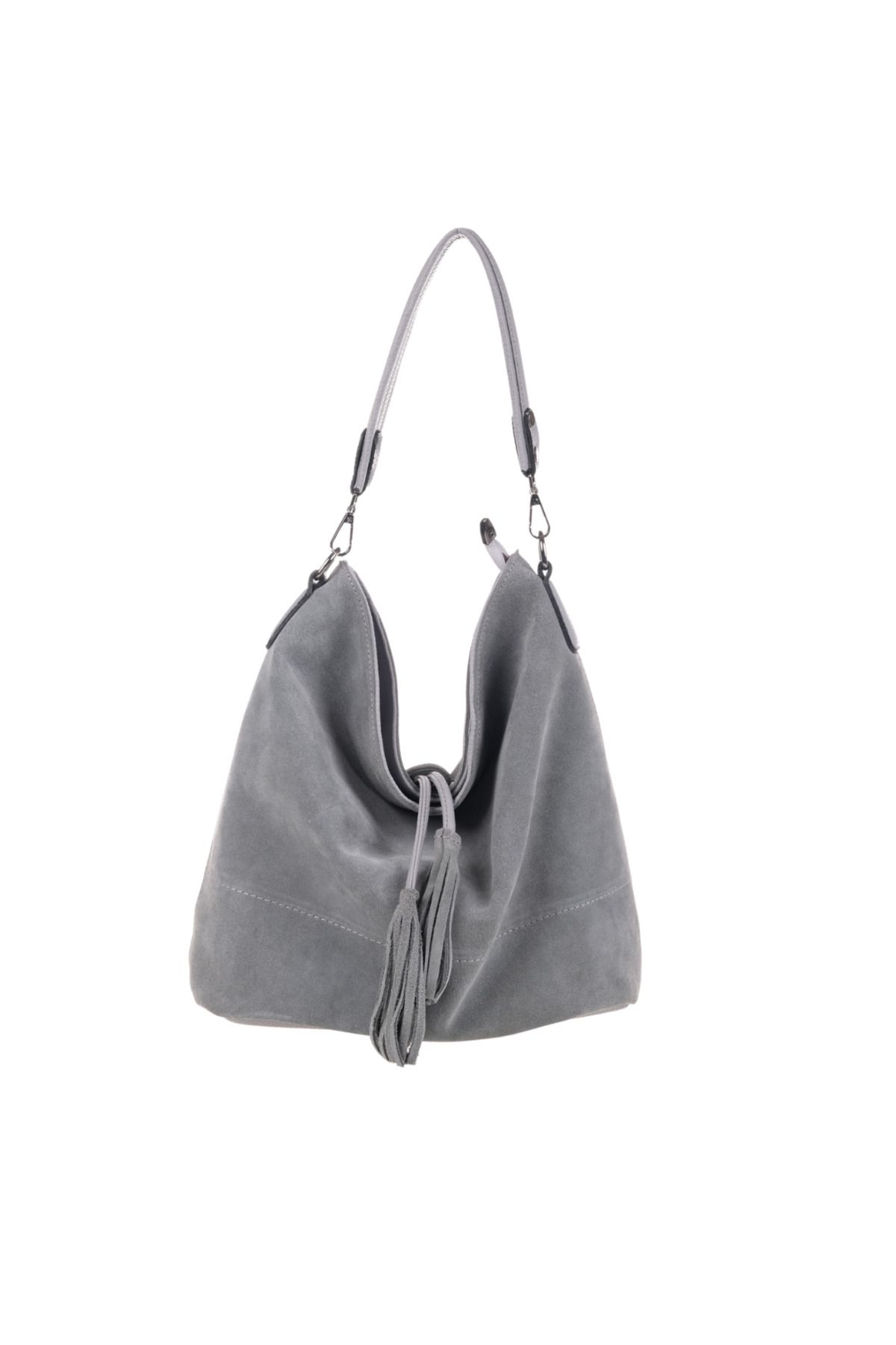 Liva Bag Collection-Genuine Suede Saddlebag Women's Shoulder Bag 1