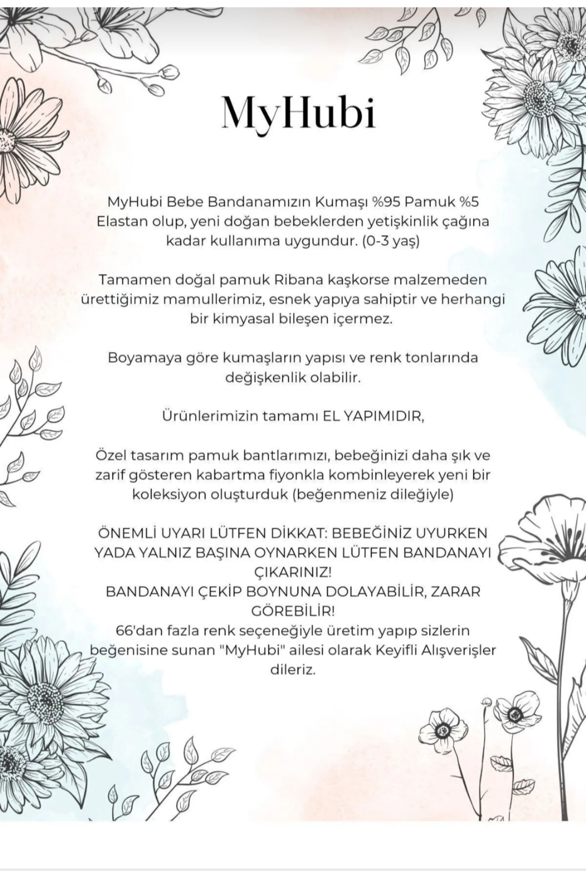 MyHubi 6'lı Kombin El Yapımı Ribana Kız Bebek Bandana fotoğrafı 3 (önizleme)