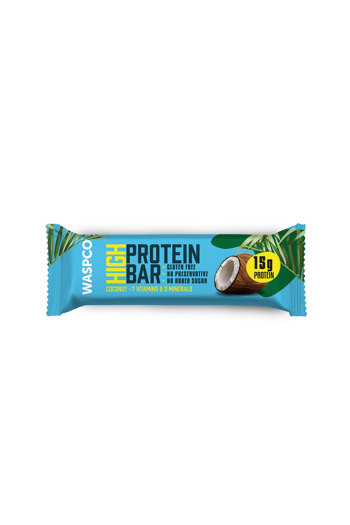 Waspco Hindistan Cevizli Yüksek Protein Bar 50g x 1 Adet