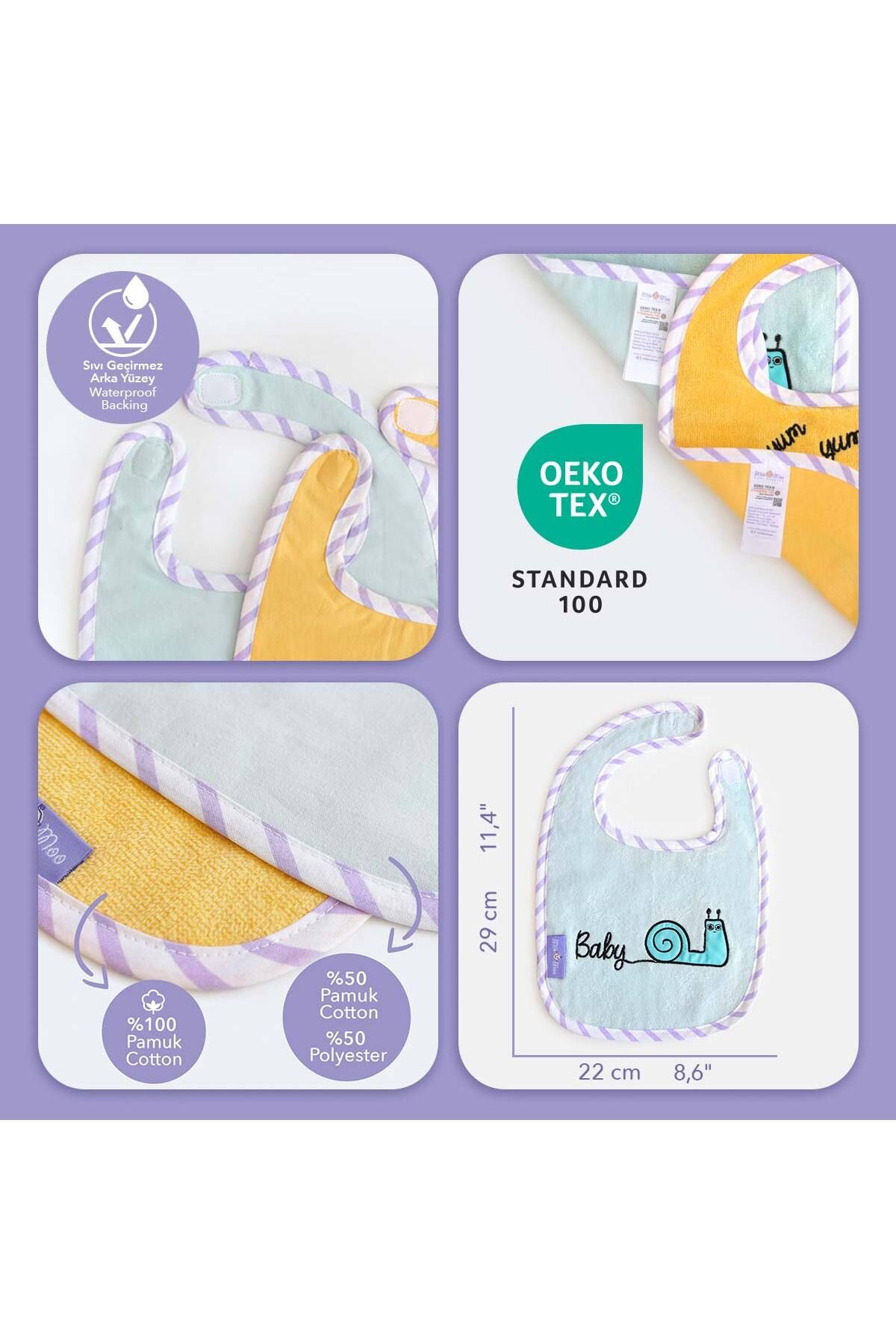Milk & Moo-Milk&Moo Towel Bib Set of 2 Chubby Cat and Sangaloz 7