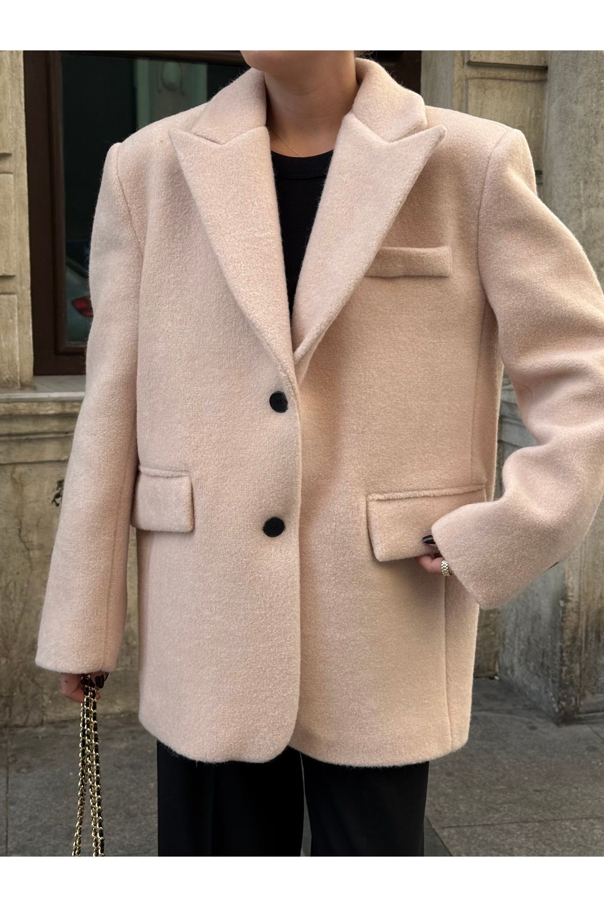 Laluvia Stone Bilbao Geknöpfte Jacke für Damen - M
